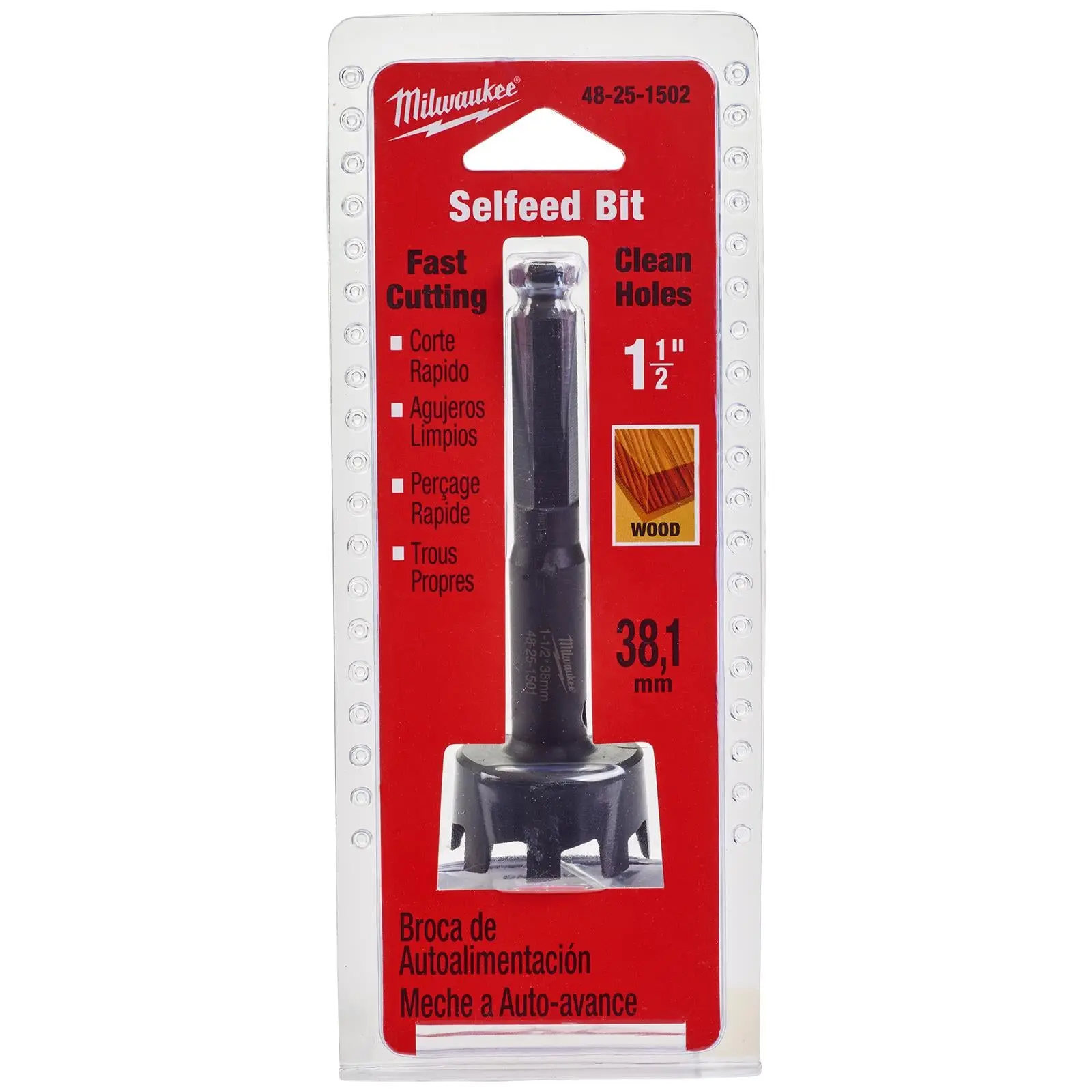 Milwaukee Self Feed Forstner Wood Drill Bits 25.4-117mm - Image 3