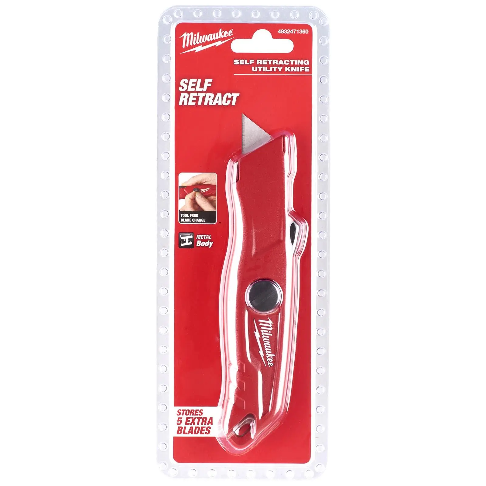 Milwaukee Self Retracting Safety Knife Cutting Blade - Image 2