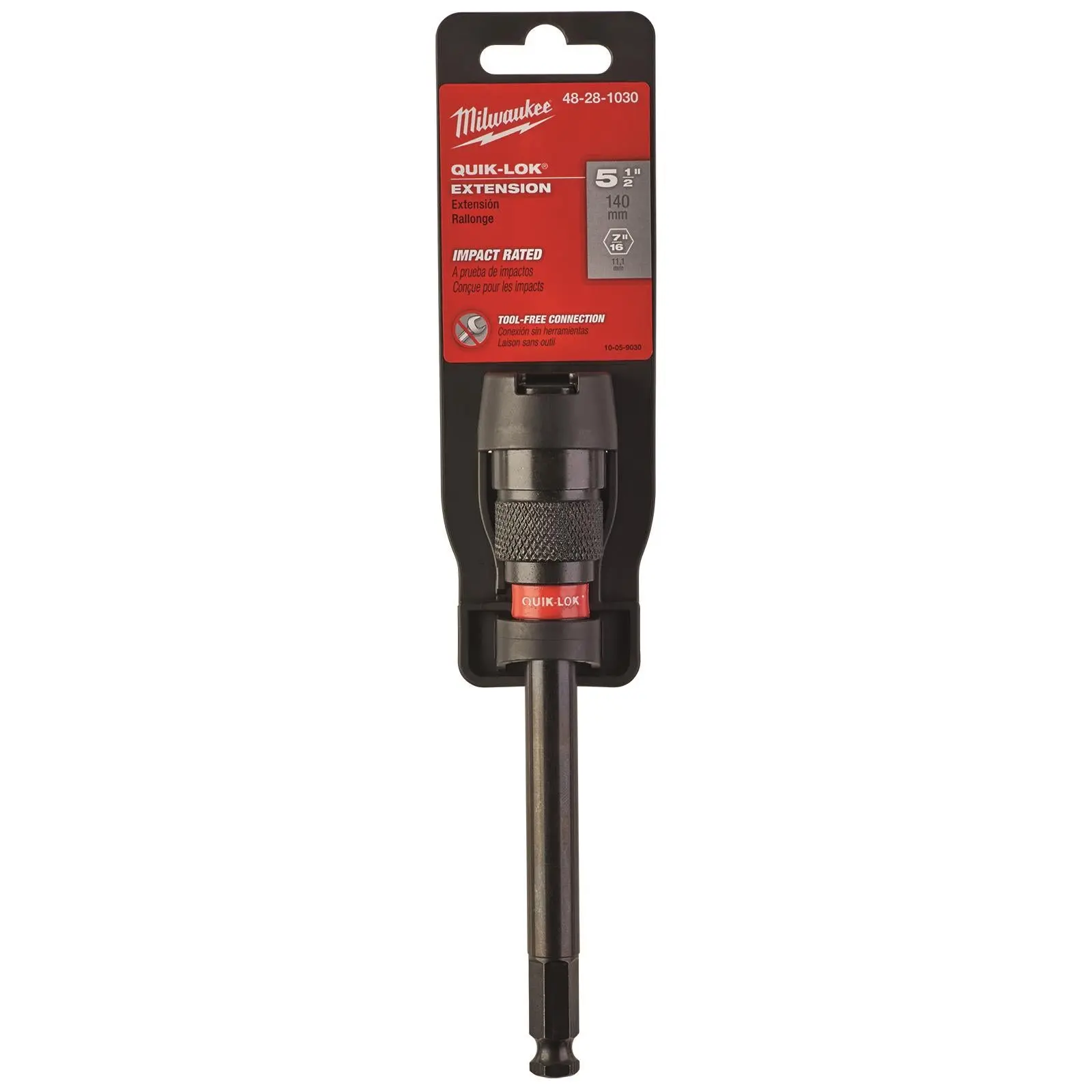 Milwaukee Shank Extensions for Self Feed Bits Auger Bits and Holesaws with 7/16in Hex Shank - Image 2