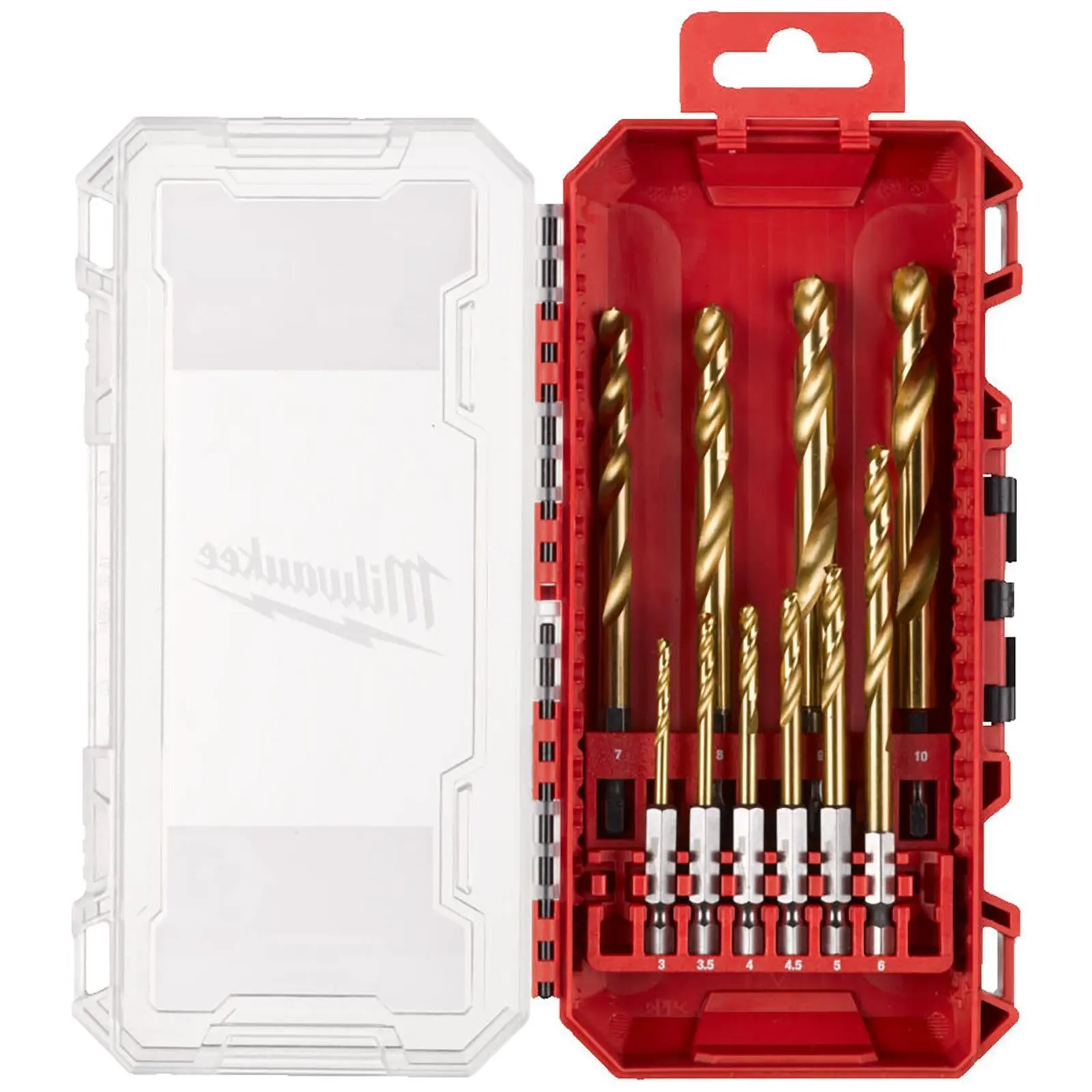 Milwaukee SHOCKWAVE Impact Duty HSS-G RED HEX Metal Drill Bit Set 10pc 3-10mm
