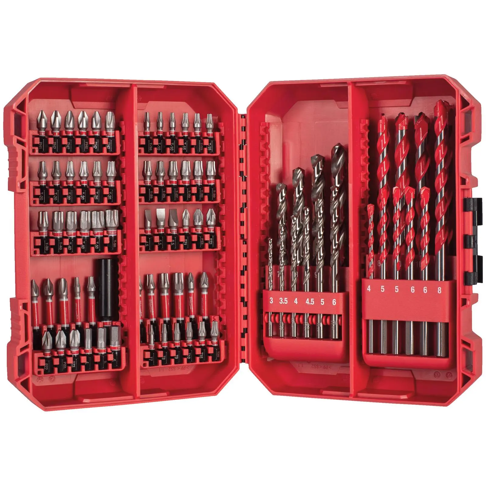 Milwaukee SHOCKWAVE Impact Duty Screwdriver and Drill Bit Set 80 Piece Ultimate Fit