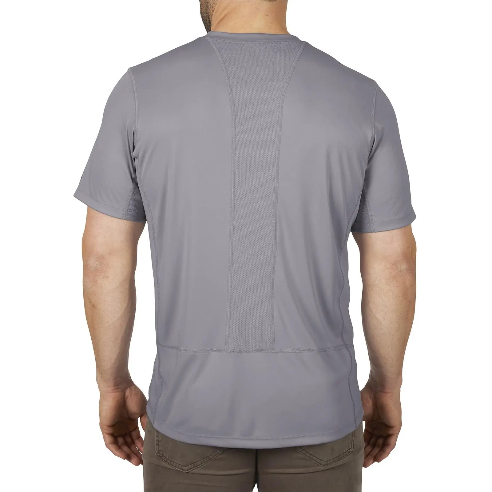 Milwaukee Short Sleeve Shirt Grey Workskin Light Weight Performance WWSSG - Image 5