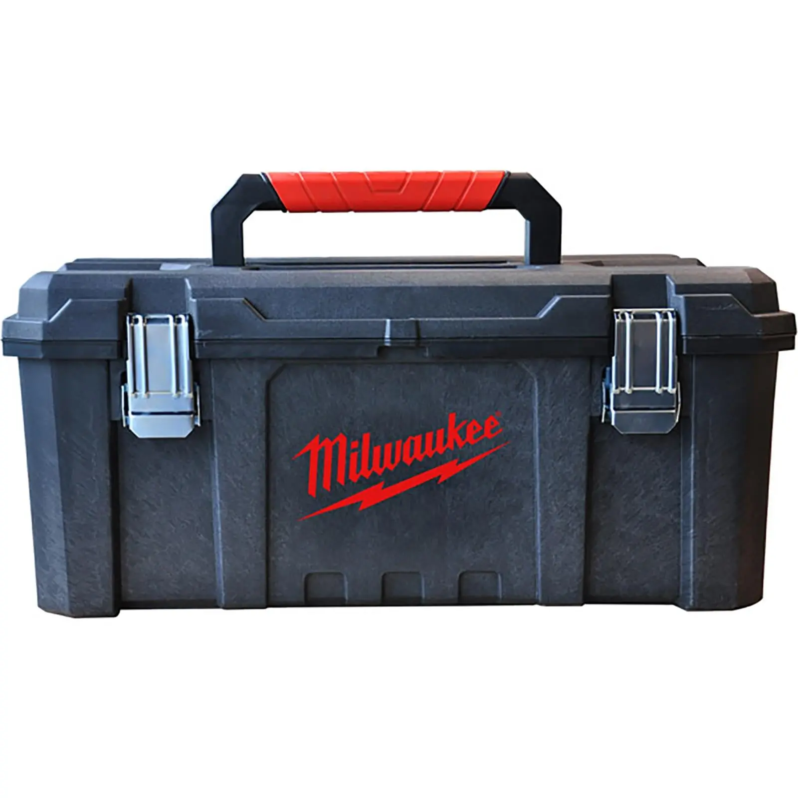Milwaukee Site Toolbox Heavy Duty 21in Metal Latches and Internal Tote Tray - Image 2