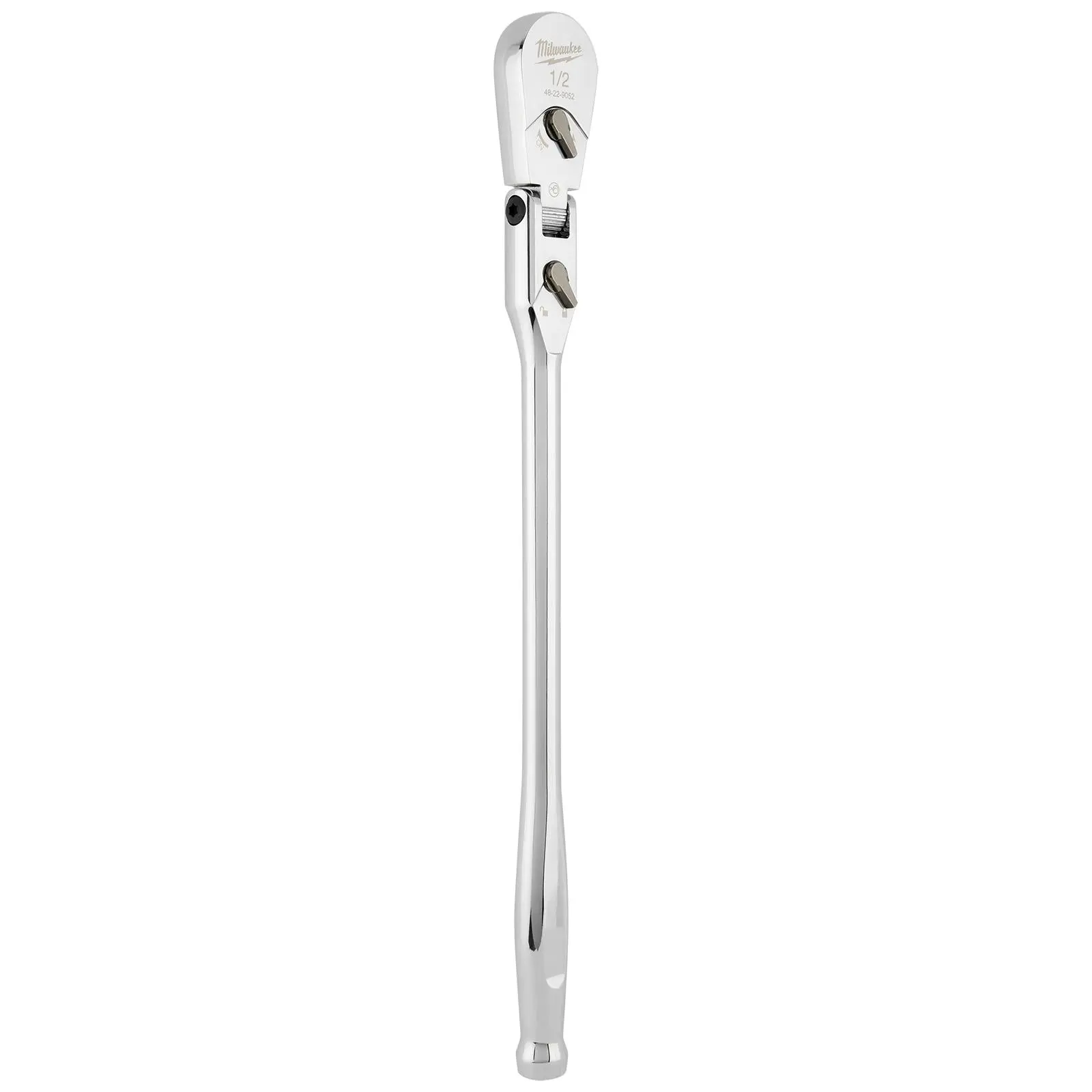 Milwaukee Socket Ratchet Wrench Long Flexible Head 1/2" Drive 90 Tooth Slim Profile Head - Image 3