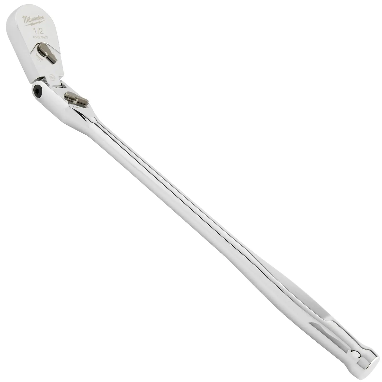 Milwaukee Socket Ratchet Wrench Long Flexible Head 1/2" Drive 90 Tooth Slim Profile Head - Image 4