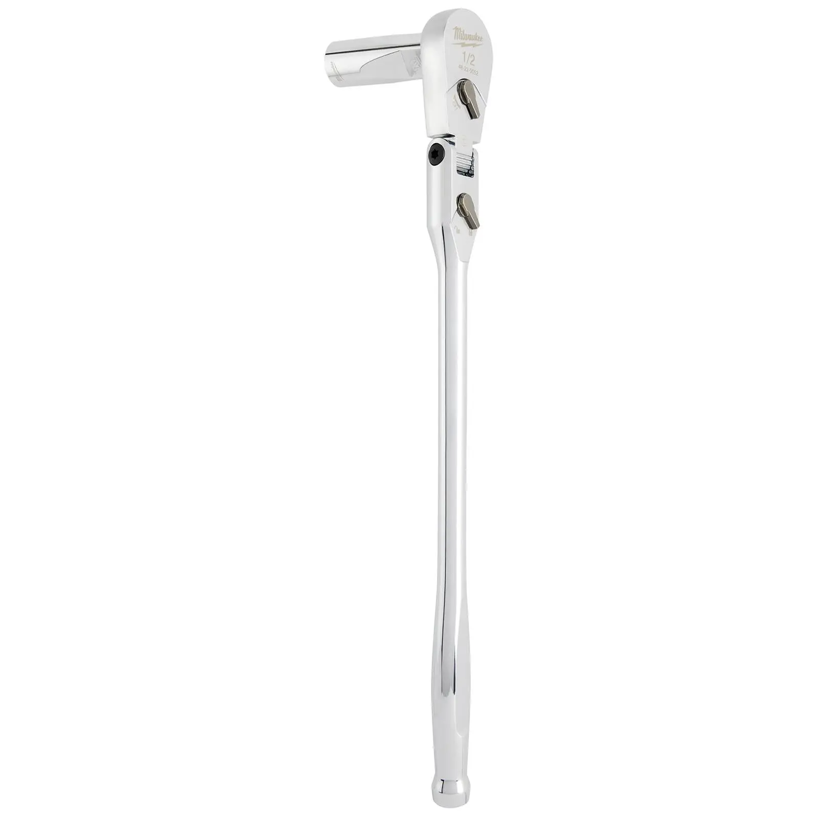 Milwaukee Socket Ratchet Wrench Long Flexible Head 1/2" Drive 90 Tooth Slim Profile Head - Image 5
