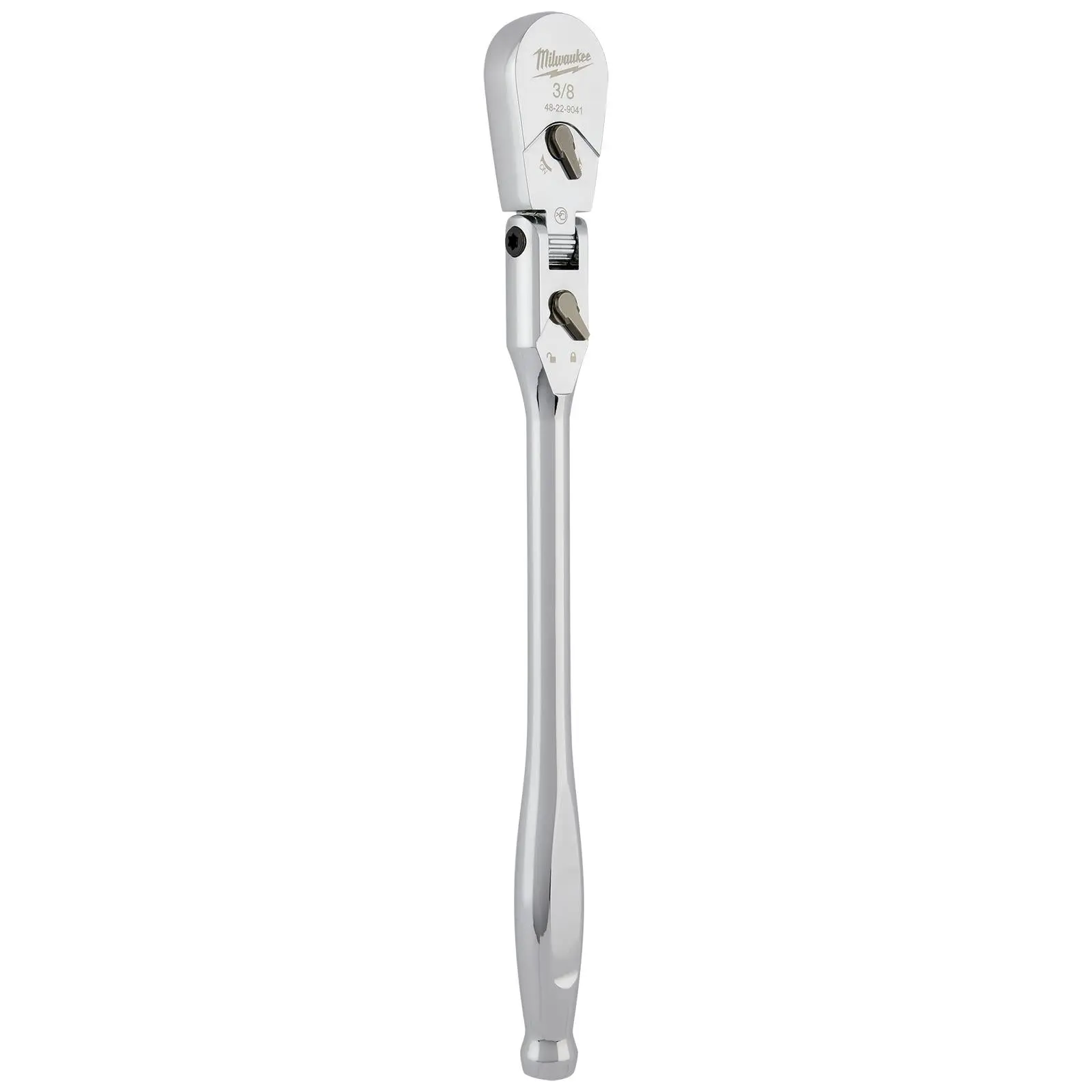 Milwaukee Socket Ratchet Wrench Long Flexible Head 3/8" Drive 90 Tooth Slim Profile Head - Image 3