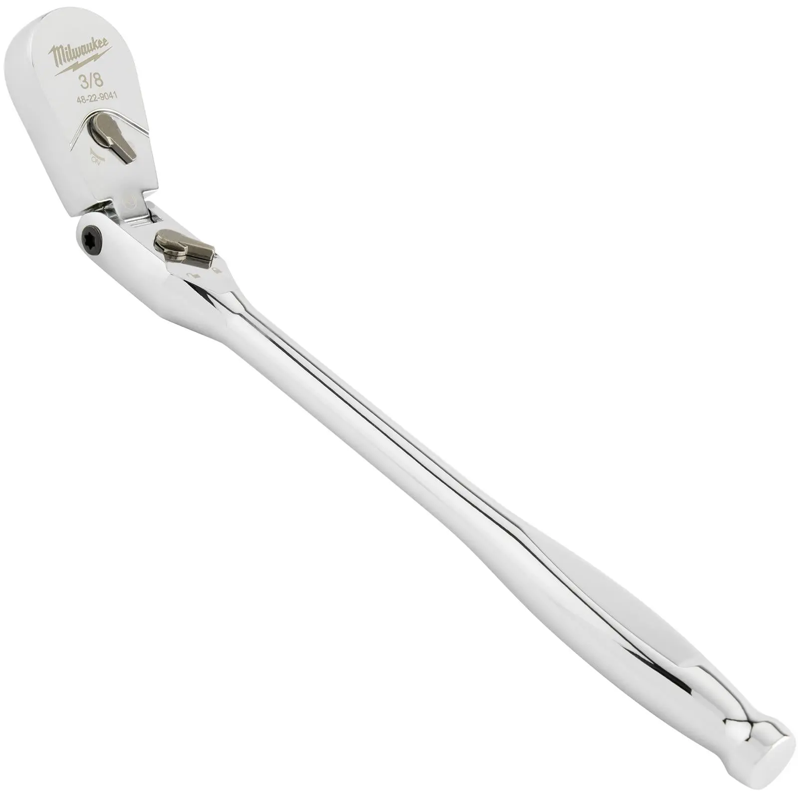 Milwaukee Socket Ratchet Wrench Long Flexible Head 3/8" Drive 90 Tooth Slim Profile Head - Image 4