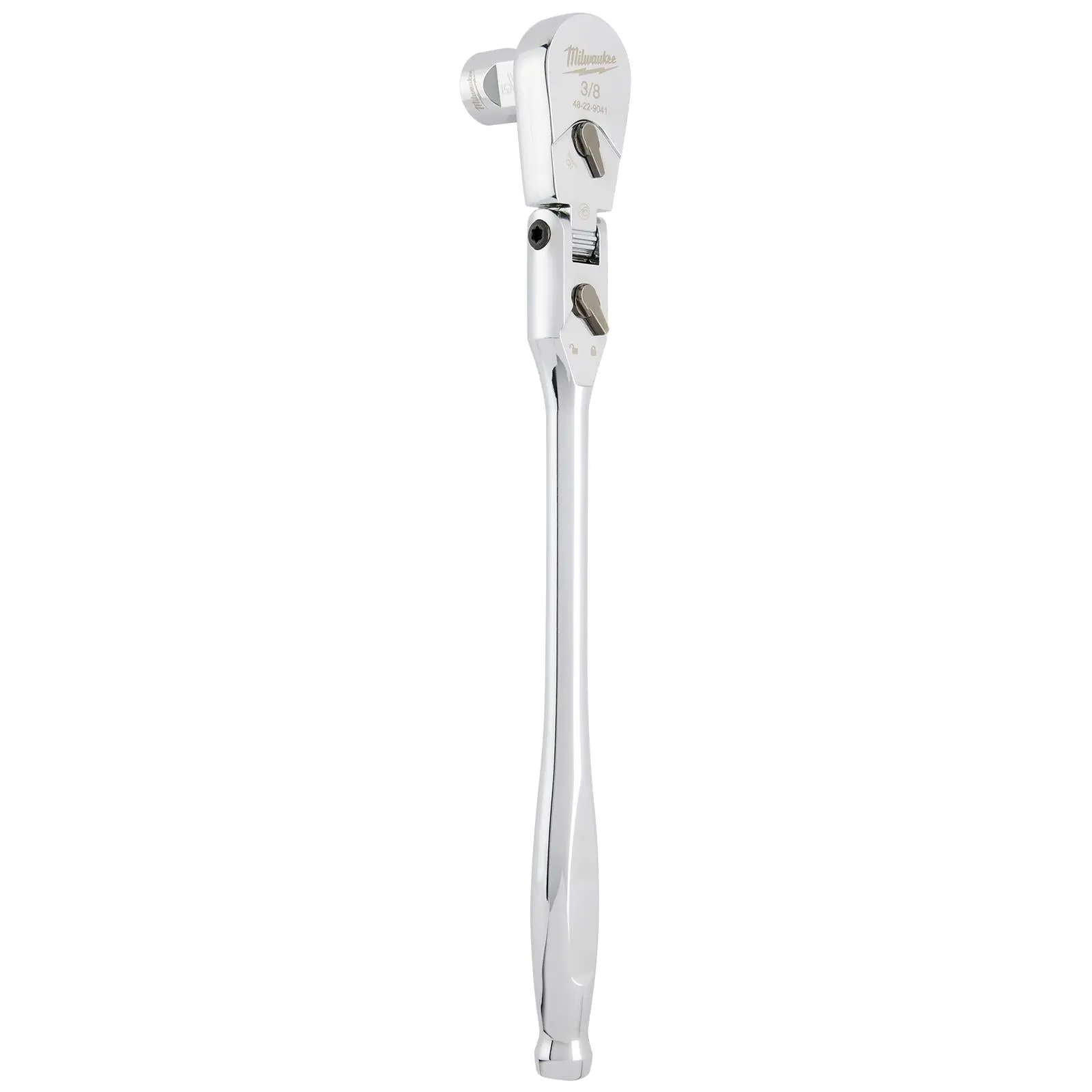 Milwaukee Socket Ratchet Wrench Long Flexible Head 3/8" Drive 90 Tooth Slim Profile Head - Image 5