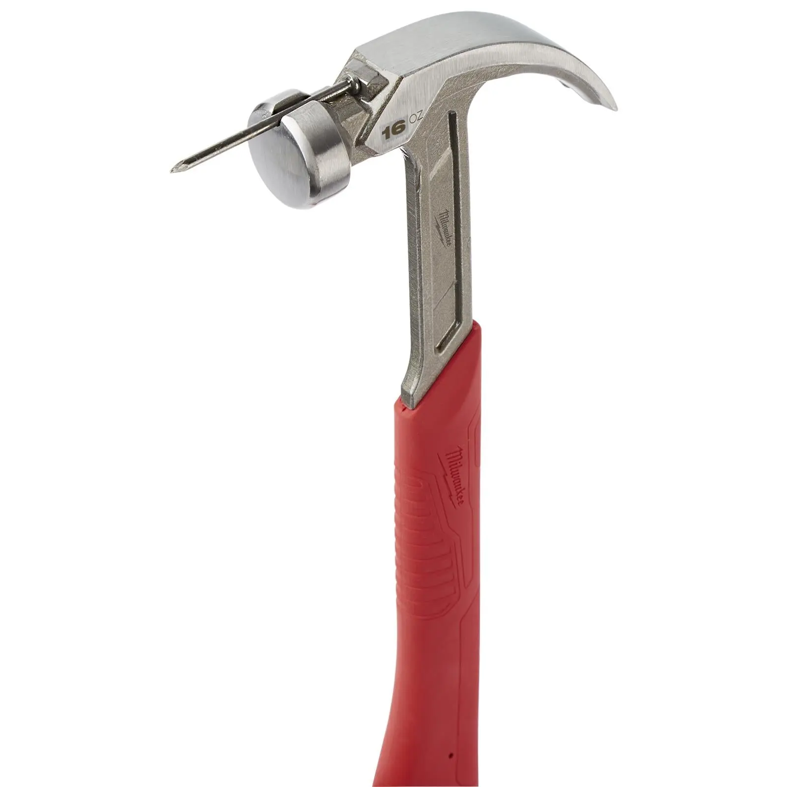 Milwaukee Steel Curved Claw Hammer 16oz Magnetic Nail Starter - Image 6