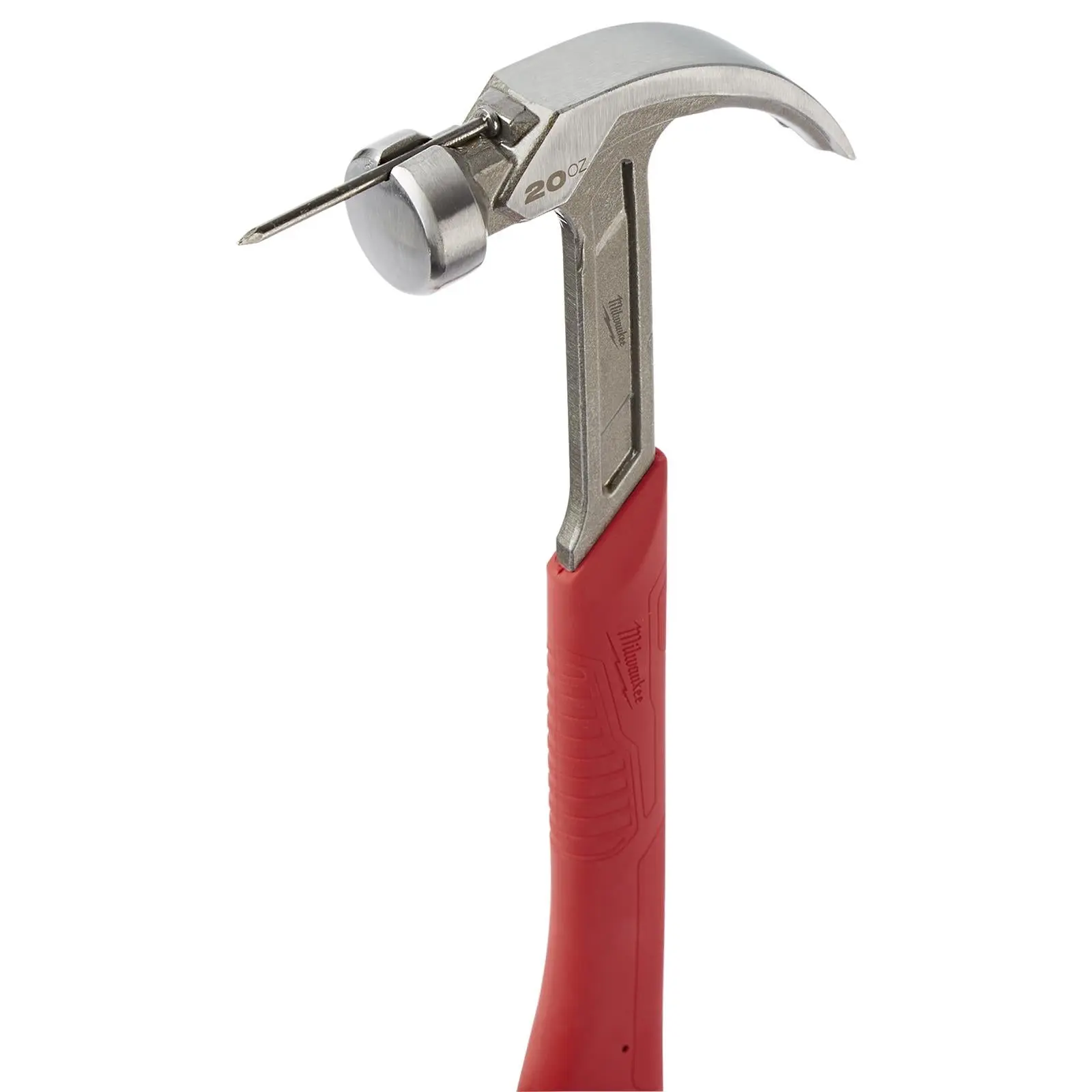 Milwaukee Steel Curved Claw Hammer 20oz Magnetic Nail Starter - Image 7
