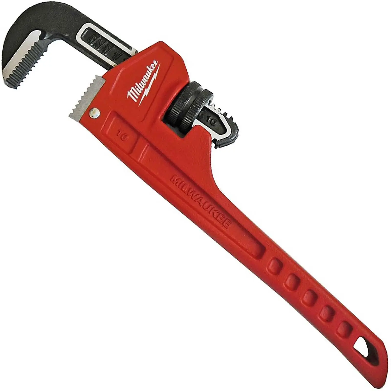 Milwaukee Steel Pipe Wrench 305mm 12" Adjustable Overbite Jaws Spanner - Image 3