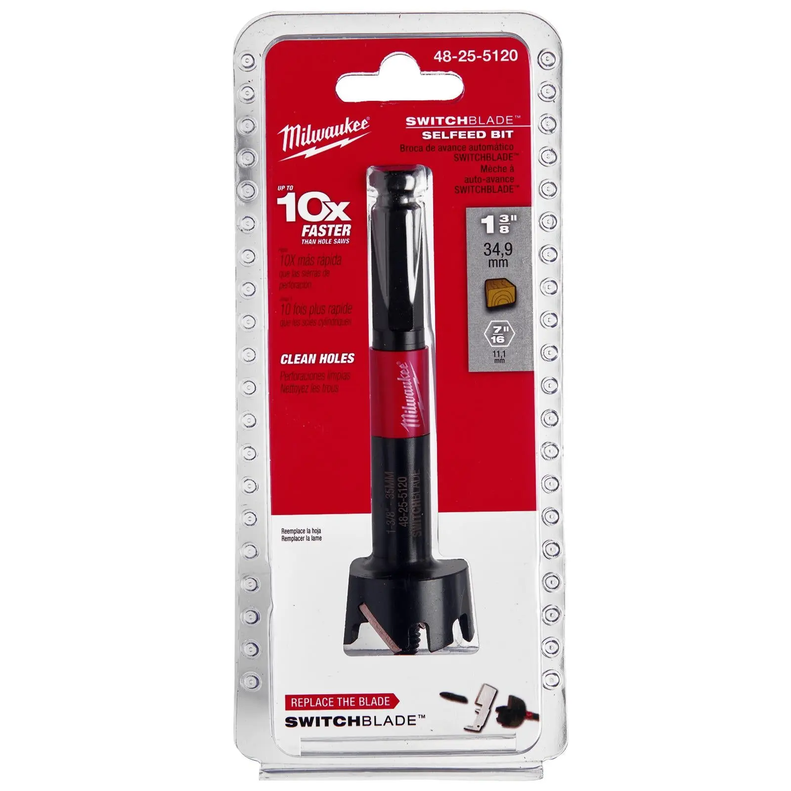 Milwaukee SWITCHBLADE Self Feed Forstner Wood Drill Bits - Image 3