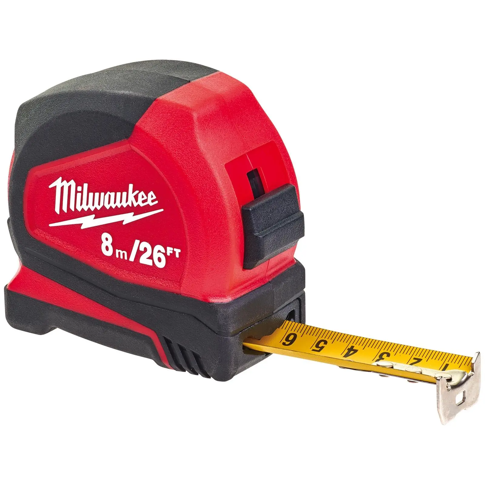 Milwaukee Tape Measure 8m 26ft Metric Imperial Pro Compact Pocket Tape 25mm Blade Width - Image 3