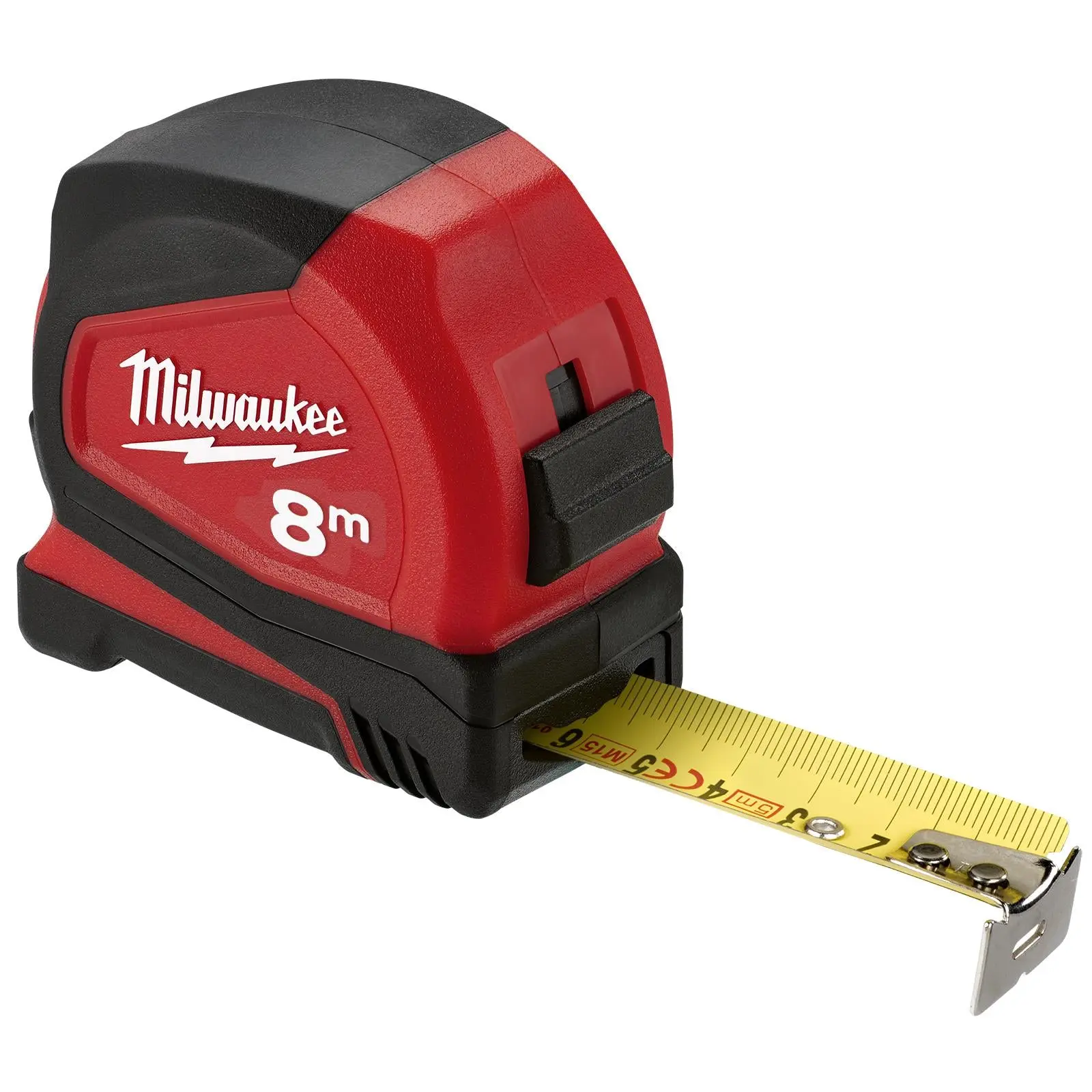 Milwaukee Tape Measure 8m Metric Pro Compact Pocket Tape 25mm Blade Width - Image 7