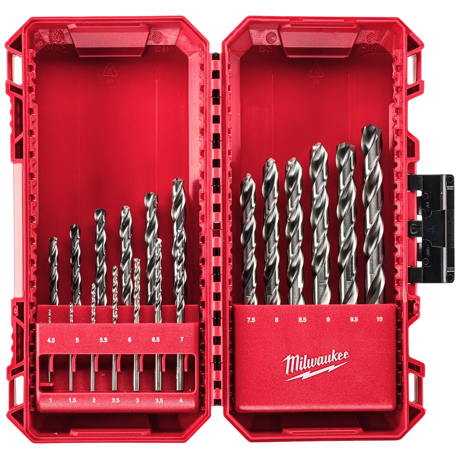 Milwaukee Thunderweb Metal Drill Bit Set HSS-G 19pc 1-10mm PACKOUT Compatible