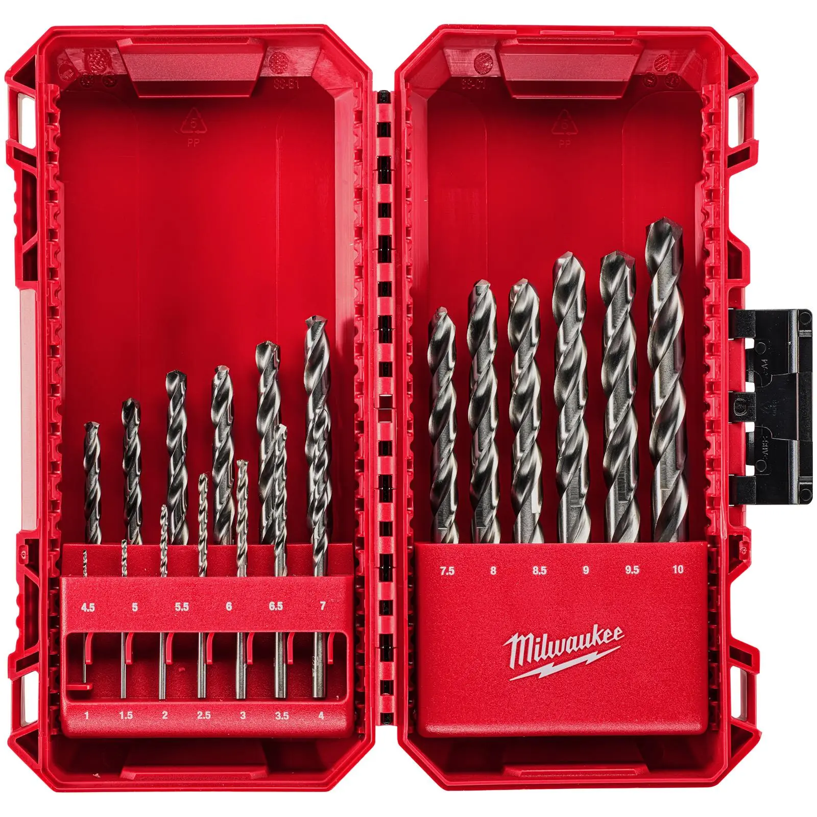 Milwaukee THUNDERWEB Metal Drill Bit Set HSS-G 19pc PACKOUT Compatible 1-10mm