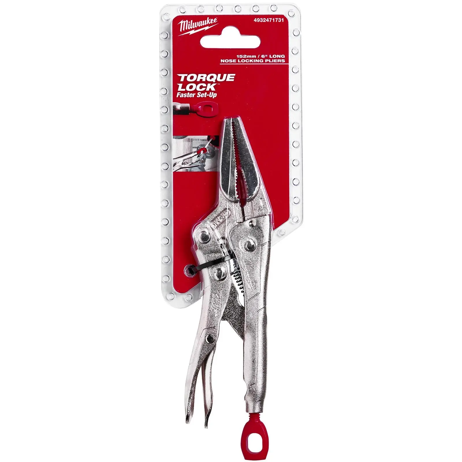 Milwaukee TORQUE LOCK Long Nose Locking Pliers 150mm 6in - Image 2