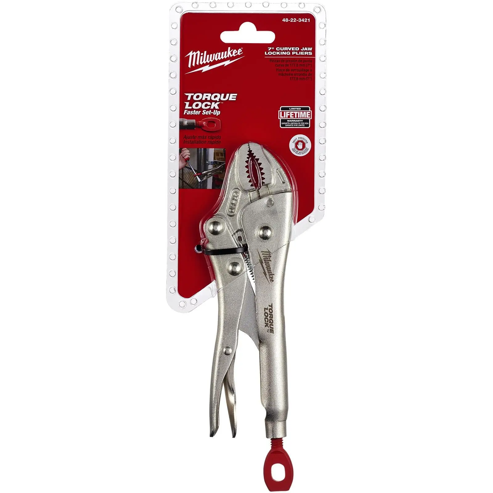 Milwaukee TORQUE LOCK Long Nose Locking Pliers 175mm 7in - Image 2