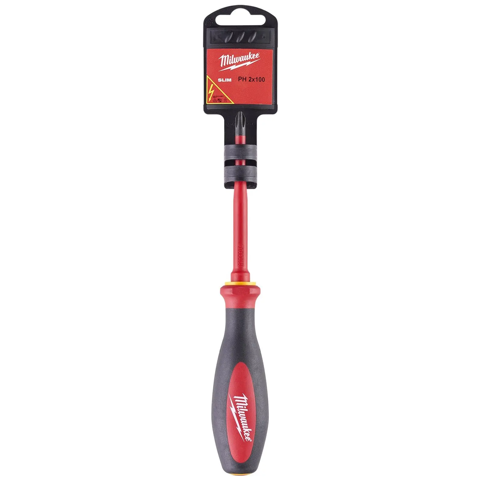 Milwaukee VDE Slim Screwdriver Phillips PH2 x 100mm - Image 2