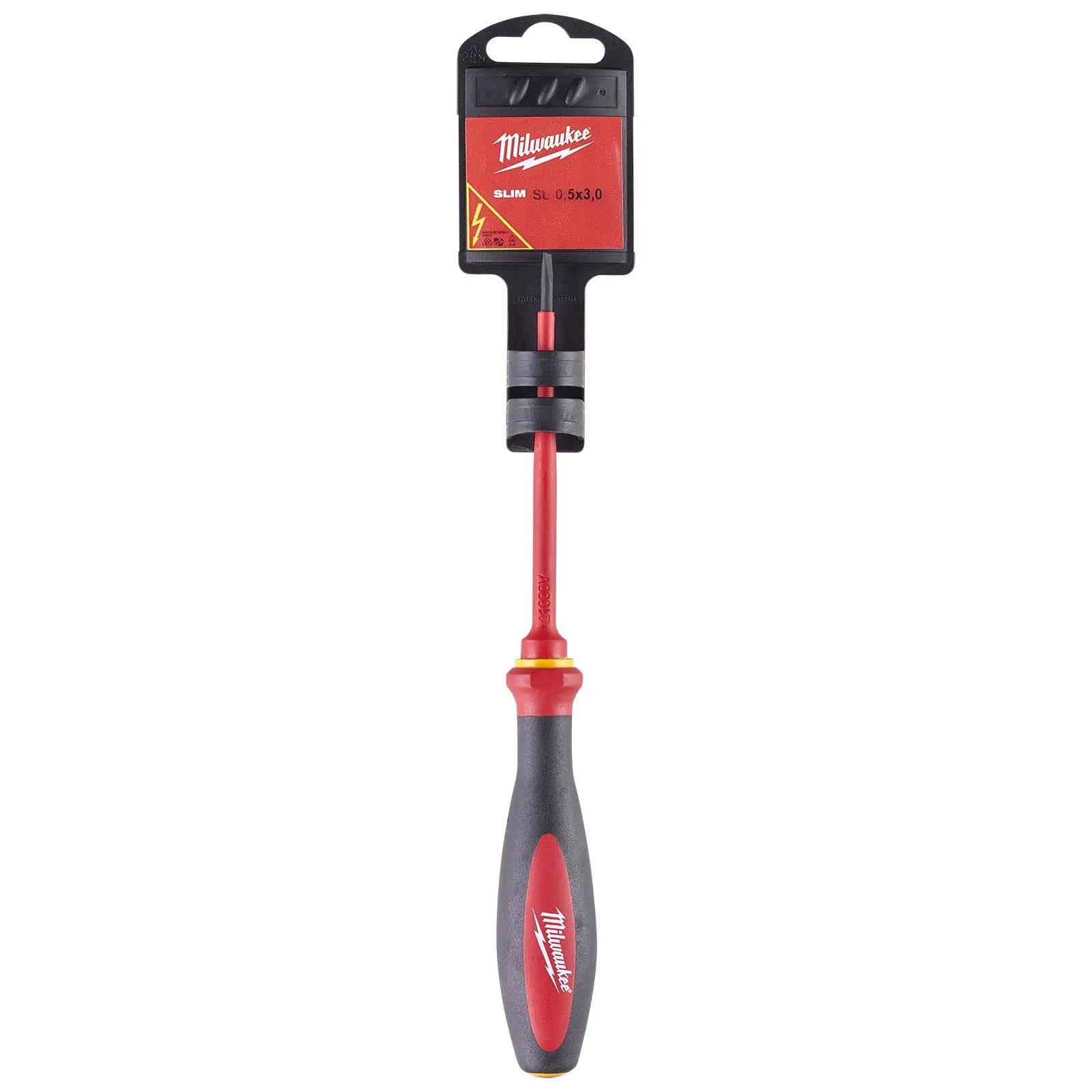 Milwaukee VDE Slim Screwdriver Slotted 0.5mm x 3mm x 100mm - Image 2