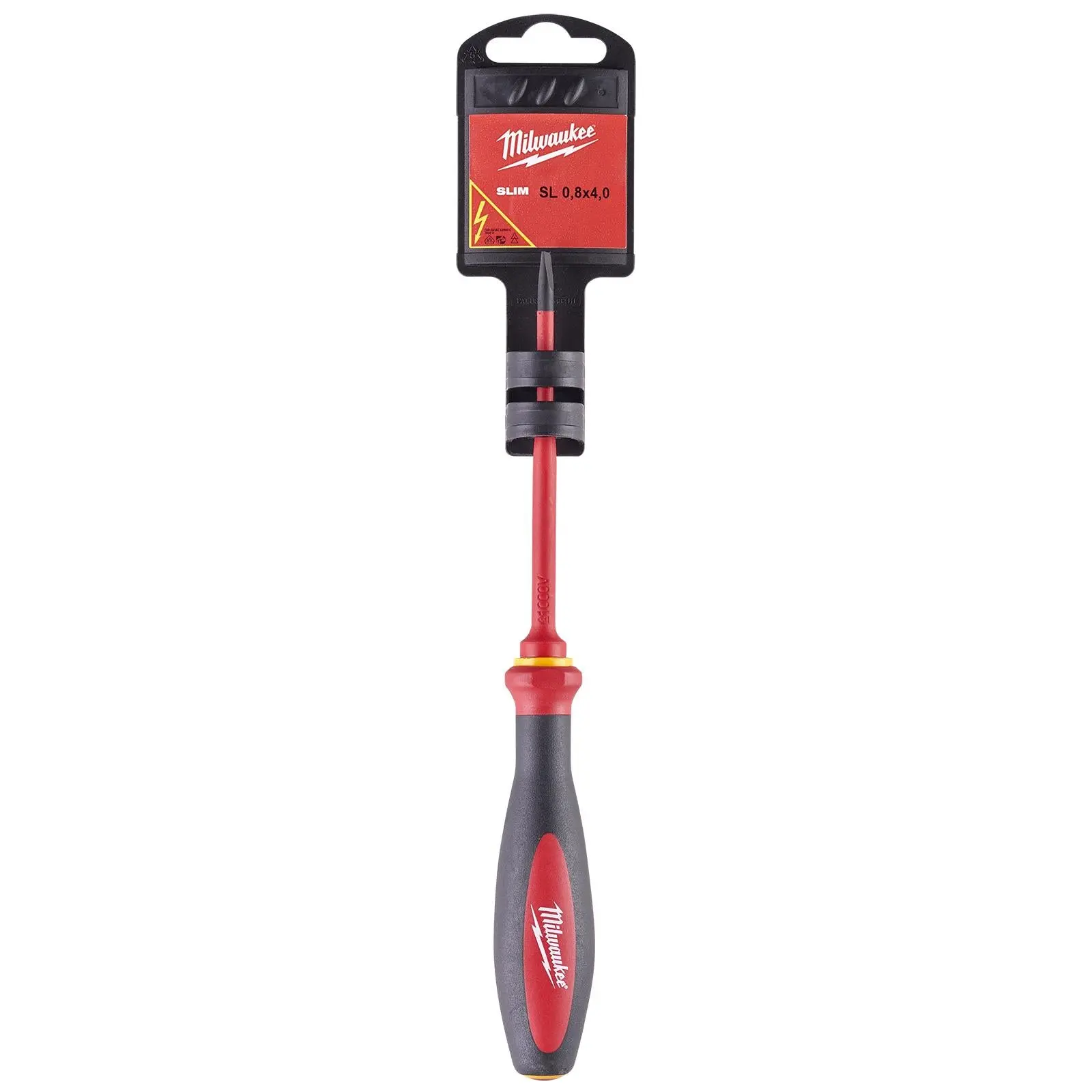 Milwaukee VDE Slim Screwdriver Slotted 0.8mm x 4mm x 100mm - Image 2