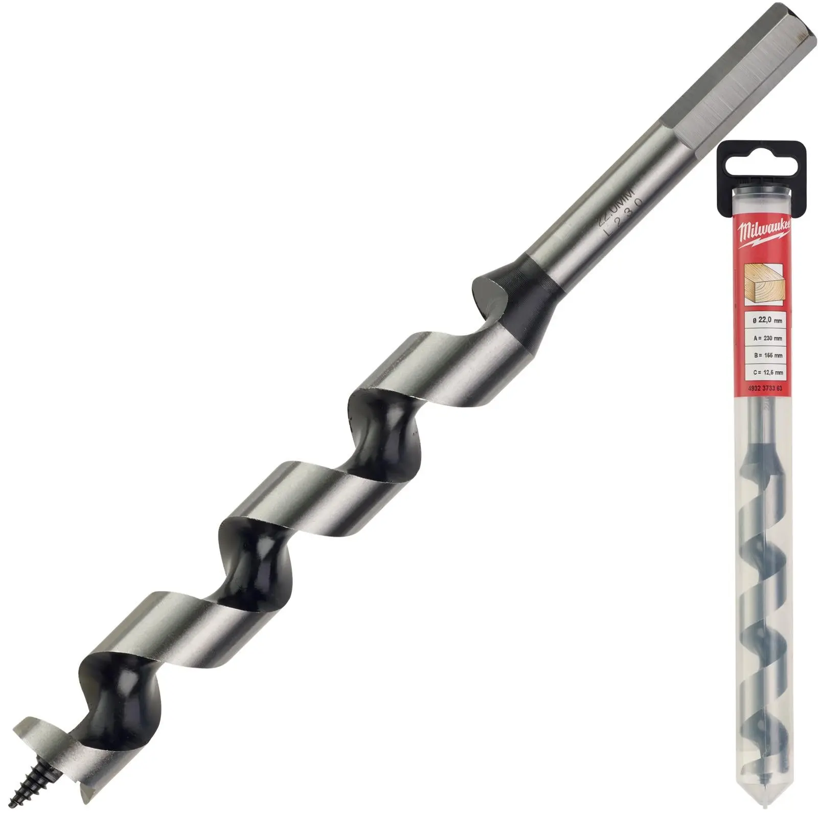 Milwaukee Wood Auger Drill Bits 230mm Overall Length - Image 16