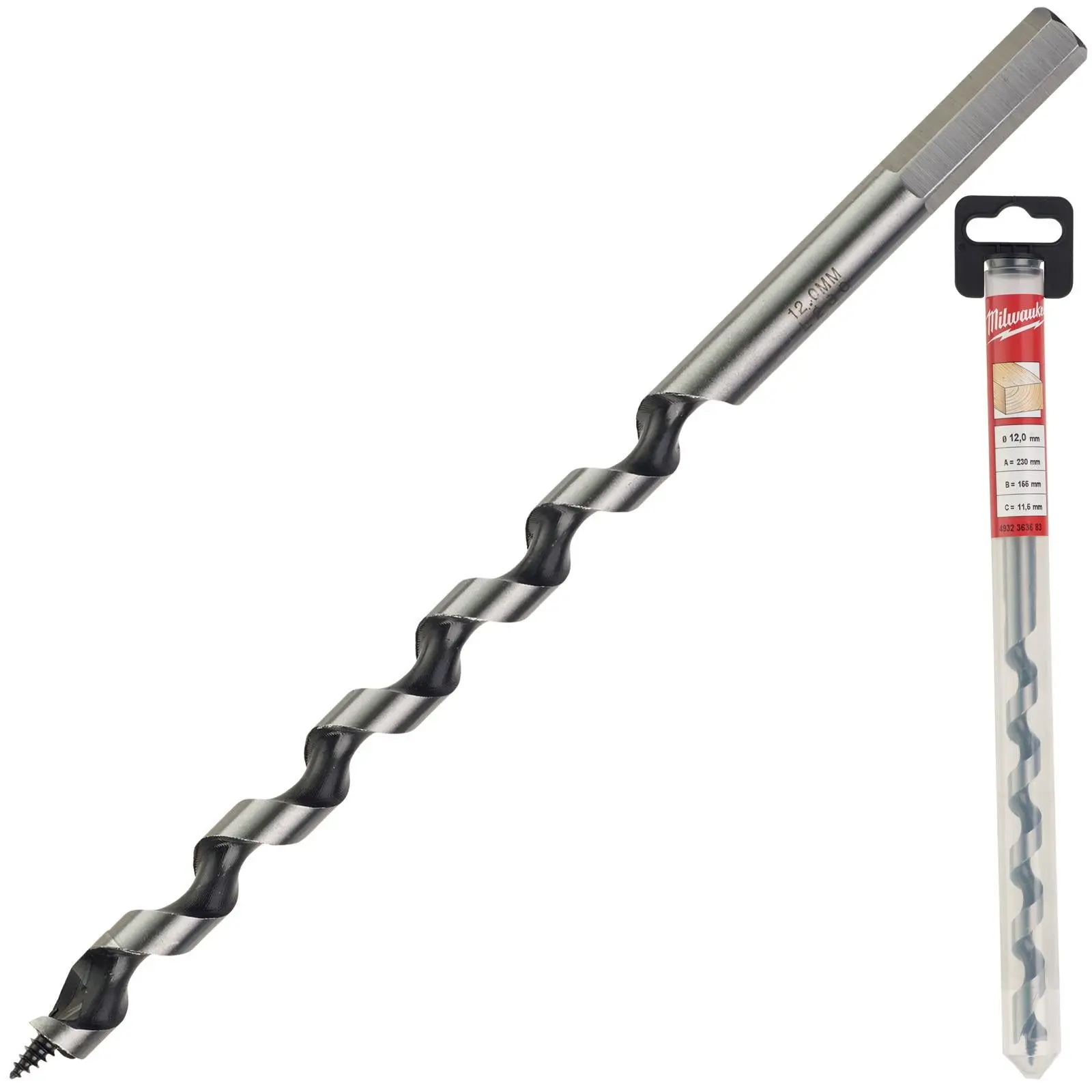 Milwaukee Wood Auger Drill Bits 230mm Overall Length - Image 22