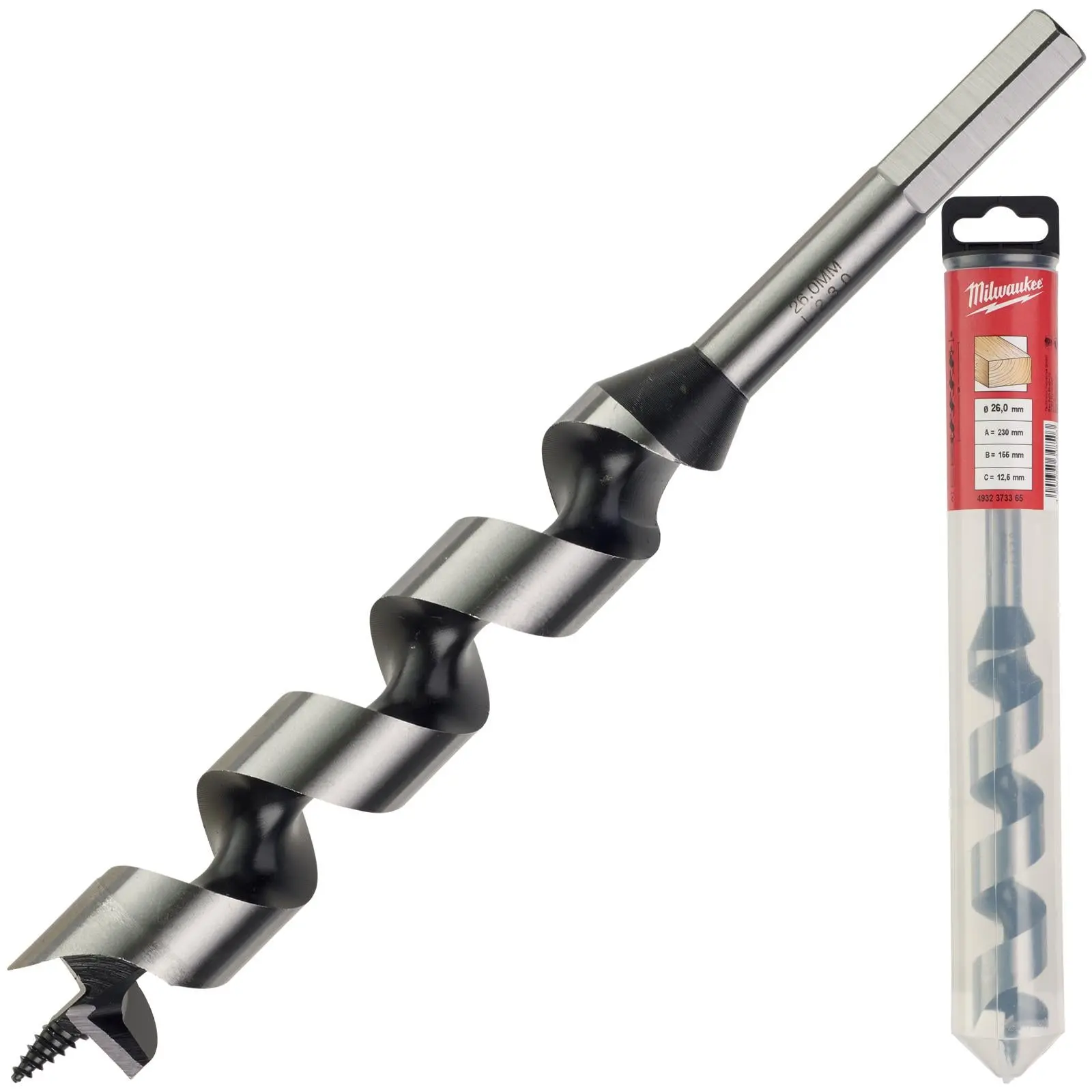 Milwaukee Wood Auger Drill Bits 230mm Overall Length - Image 25