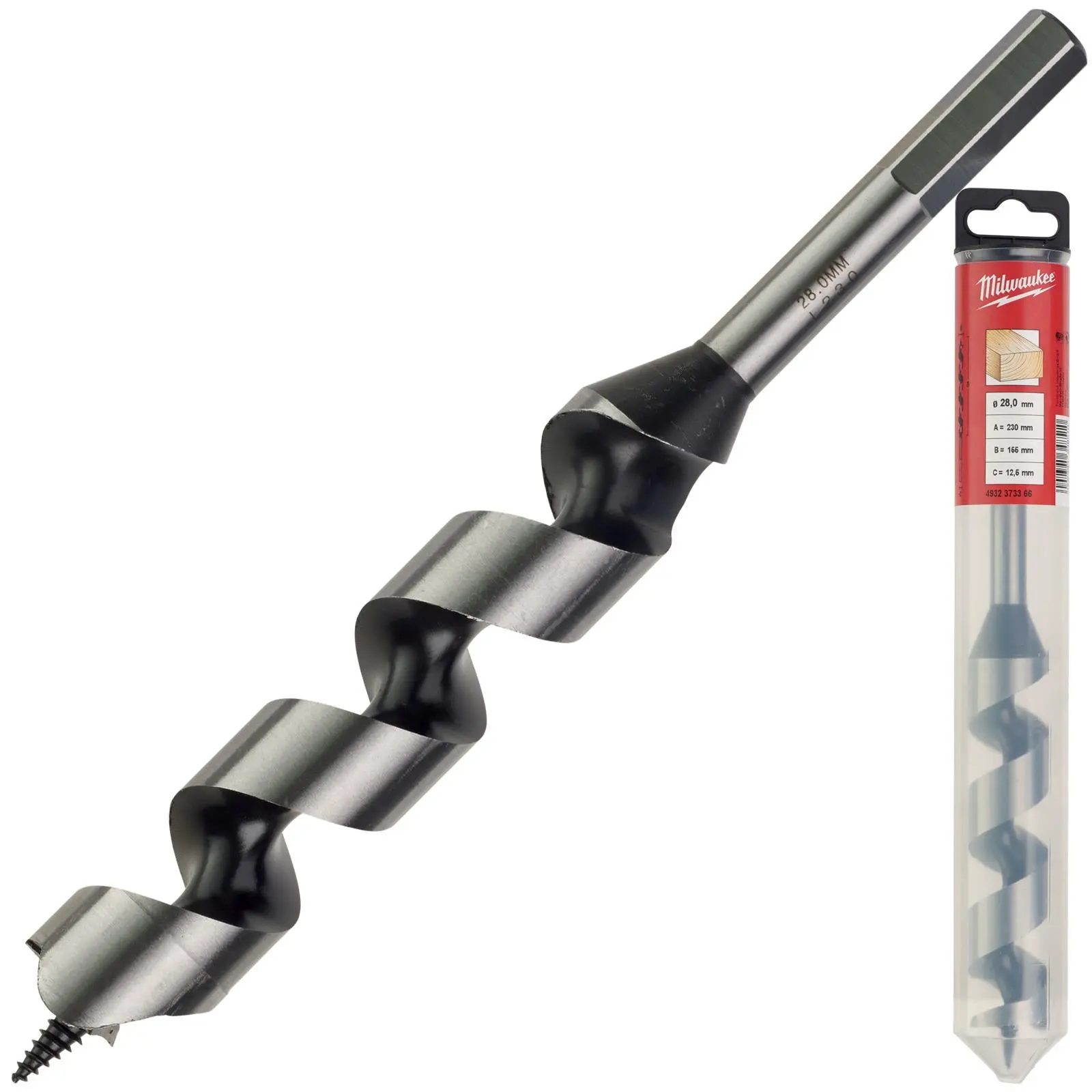 Milwaukee Wood Auger Drill Bits 230mm Overall Length - Image 4