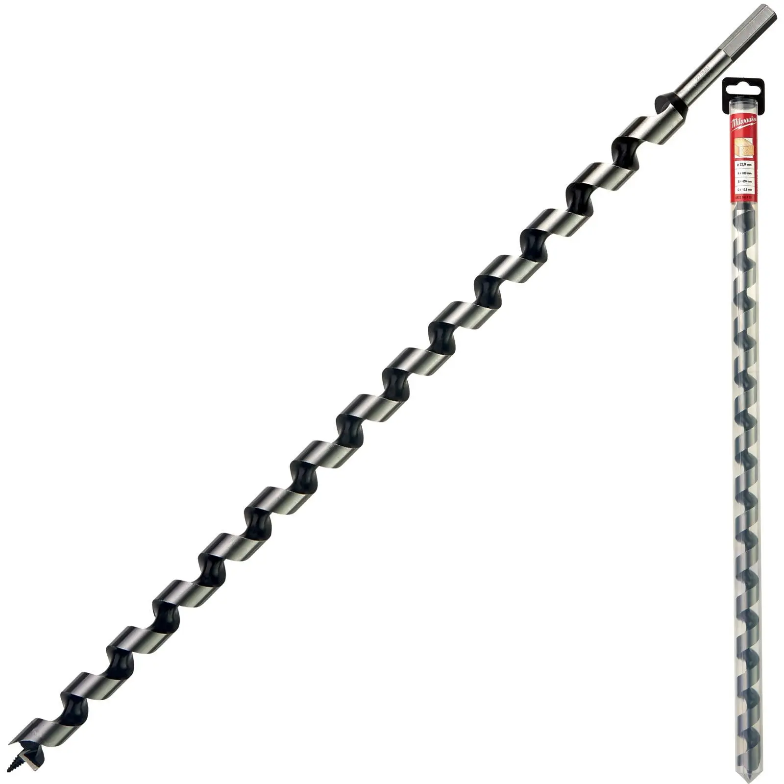 Milwaukee Wood Auger Drill Bits 600mm Overall Length - Image 4
