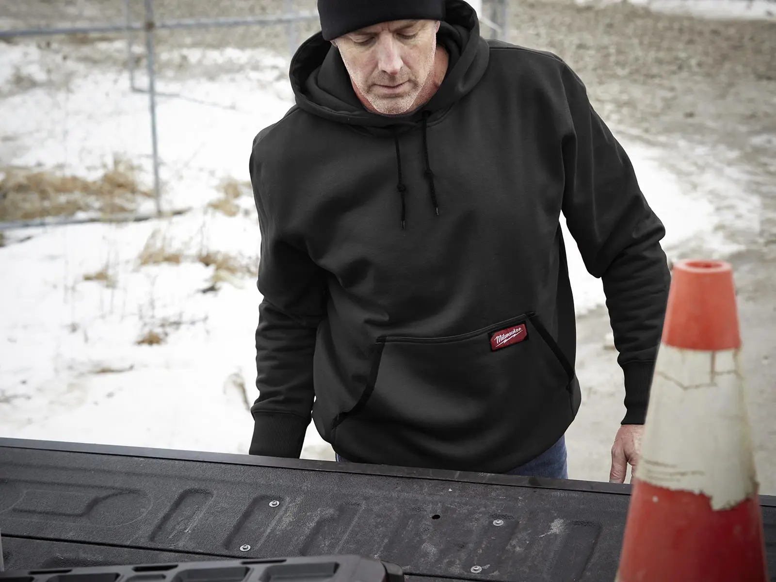 Milwaukee Work Hoodie Black WHB - Image 8