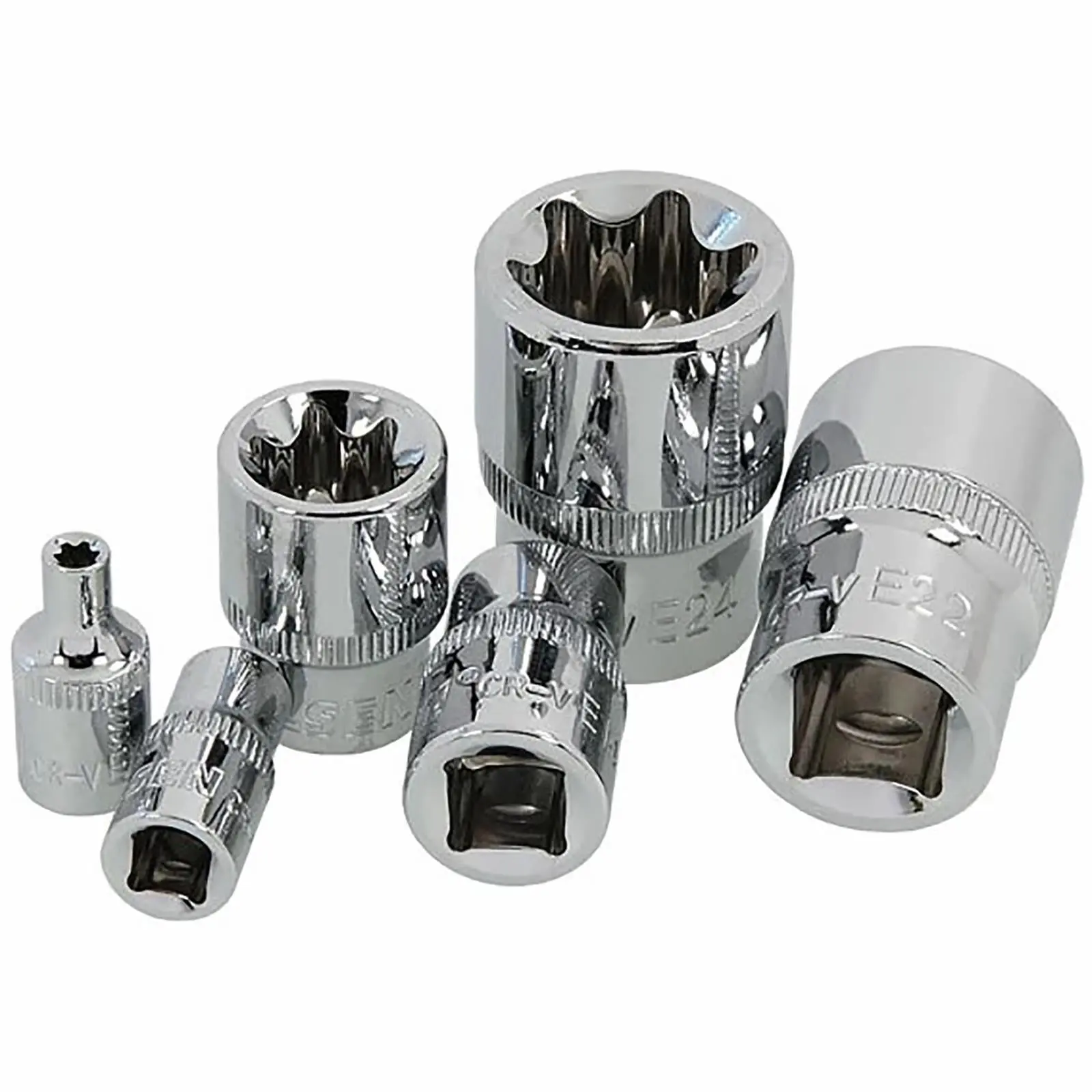 Neilsen E Socket Set External Torx Star Female Garage Mechanic 1/4" 3/8" 1/2" Drive - Image 3