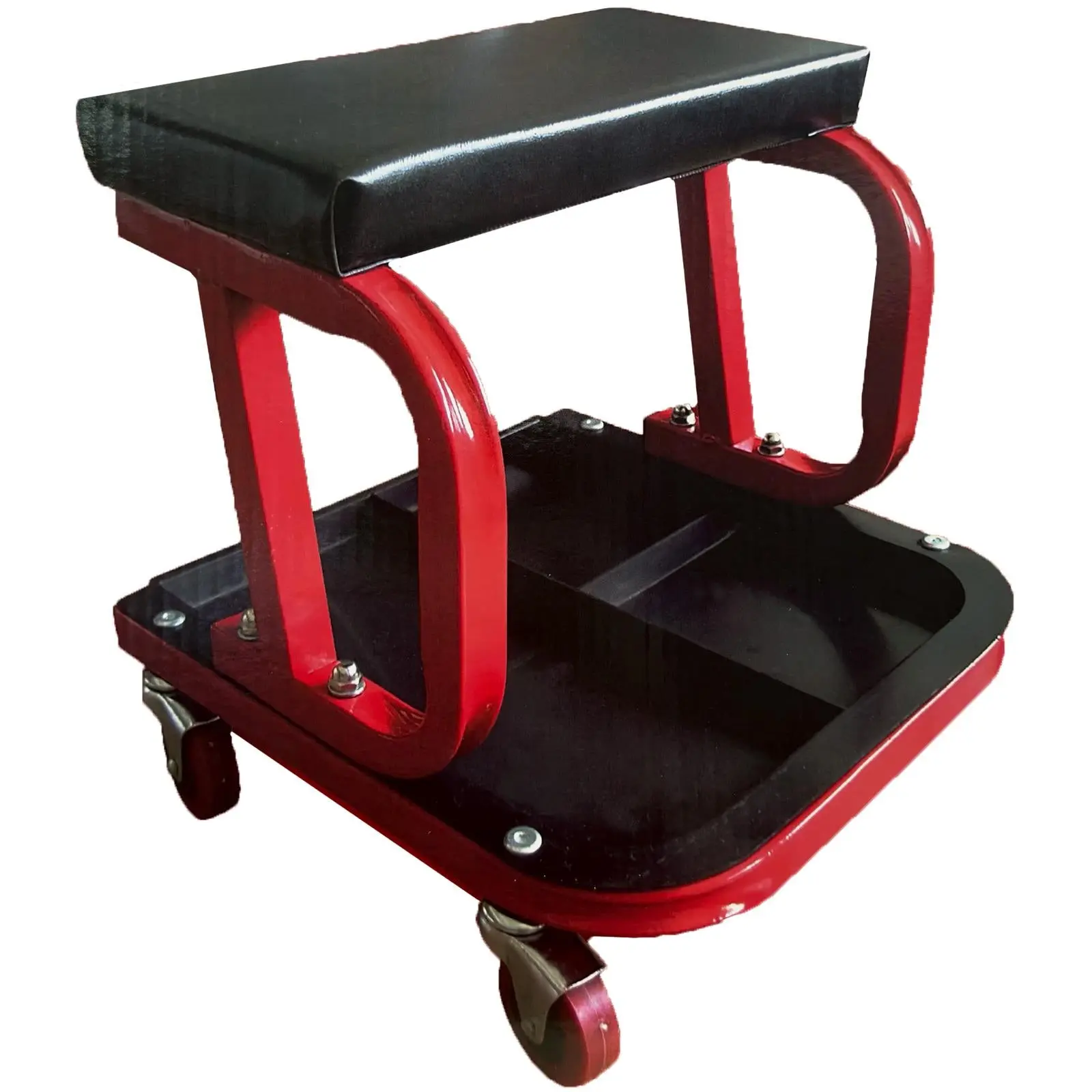 Neilsen Mechanics Padded Creeper Trolley Seat Garage Work Stool Swivel Wheels - Image 2