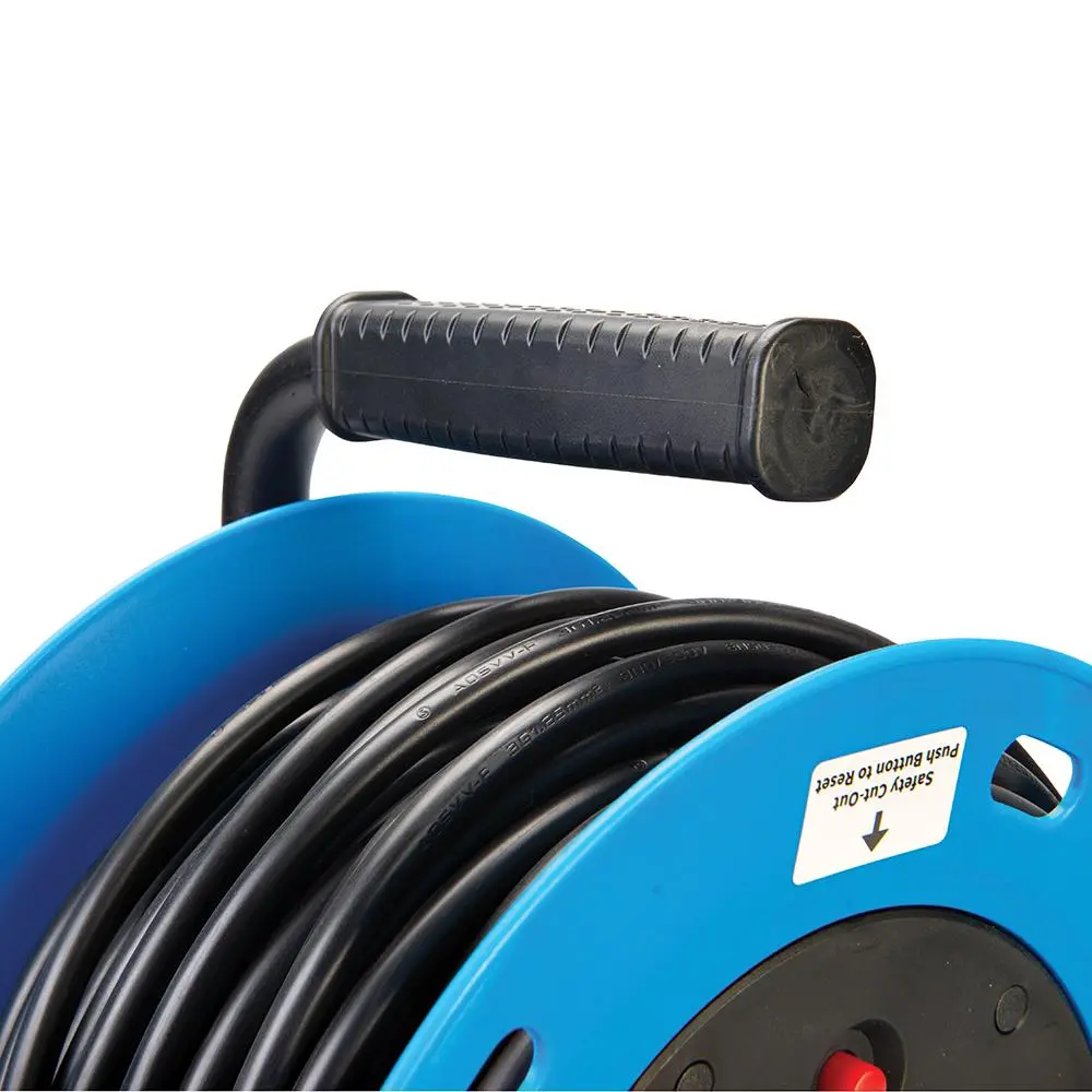 Powermaster Cable Reel Freestanding 13A 230V 2-Gang 25m 303754 - Image 6