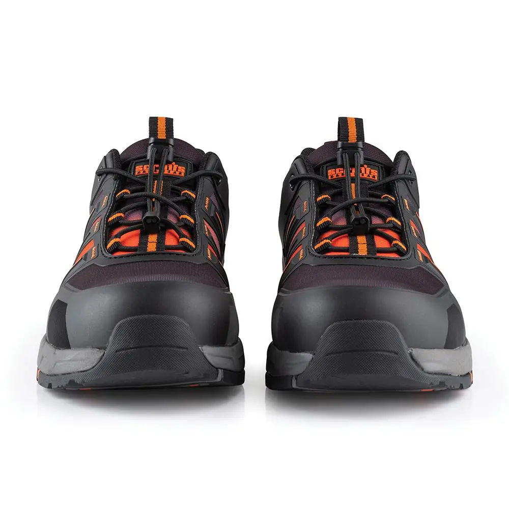 Scruffs Air Safety Trainers Black / Orange - Choose Size - Image 8