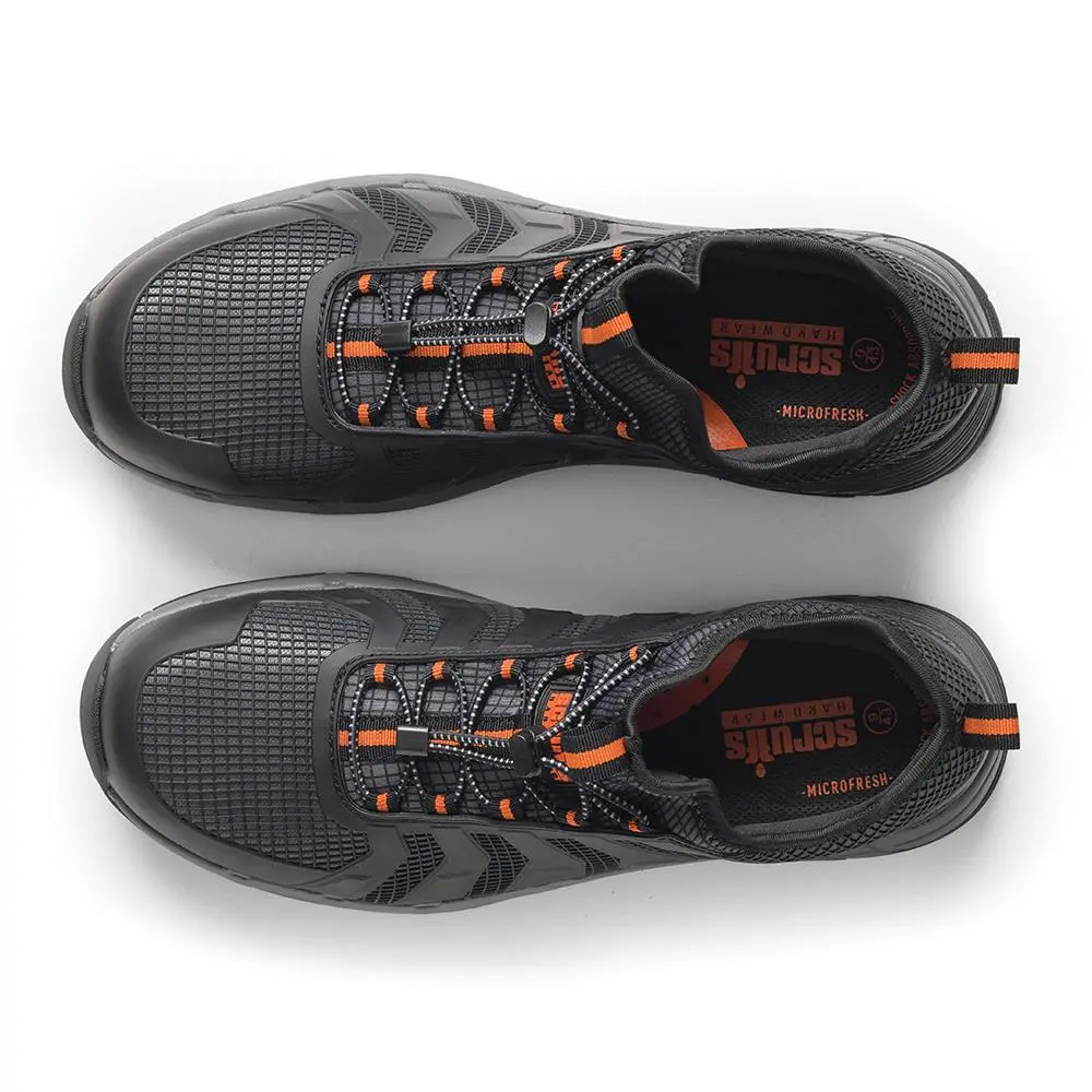 Scruffs Argon Safety Trainers Black - Choose Size - Image 5
