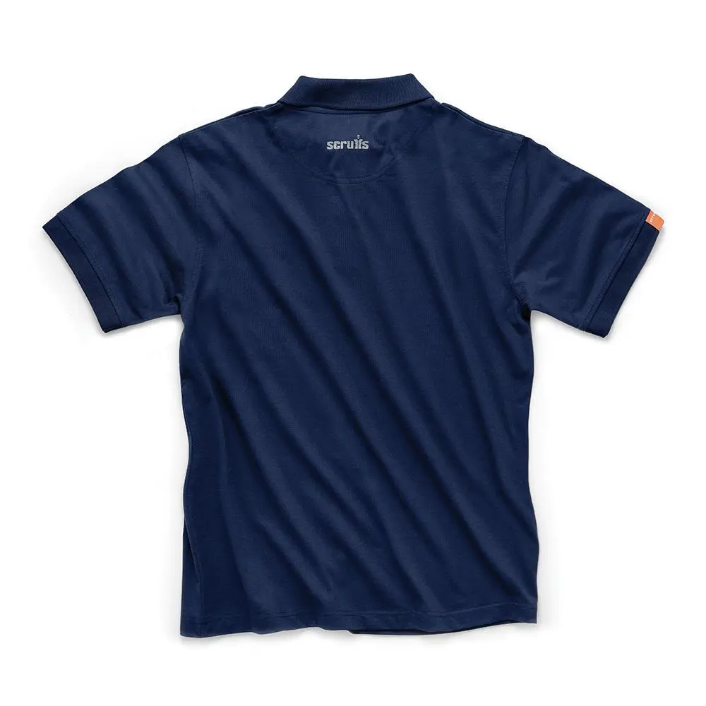 Scruffs Eco Worker Polo Shirt Navy - Choose Size - Image 3