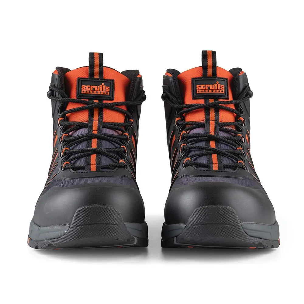 Scruffs Glide Safety Boot Black / Orange - Choose Size - Image 9