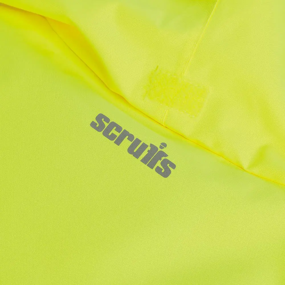 Scruffs High Visibility Waterproof Jacket Class 3 Yellow / Navy - Choose Size - Image 5