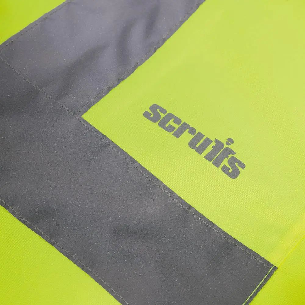 Scruffs High Visibility Waterproof Jacket Class 3 Yellow / Navy - Choose Size - Image 8