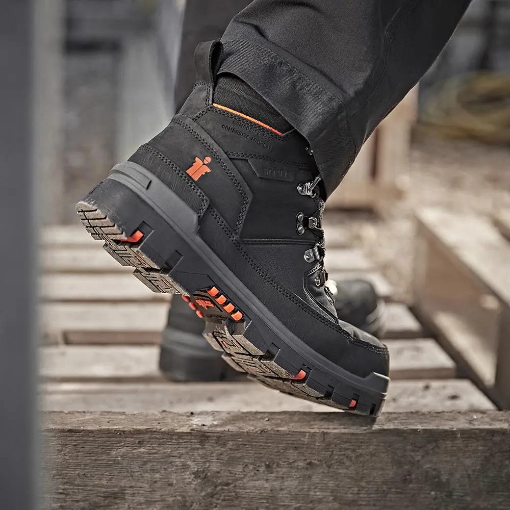 Scruffs Rugged Safety Boot Workwear Black - Choose Size - Image 2