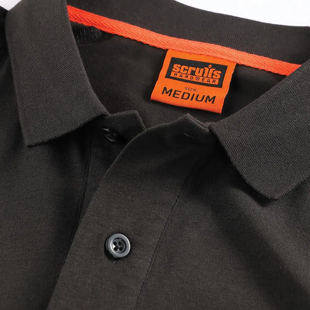 Scruffs Tech Polo Shirt Black - Choose Size - Image 6