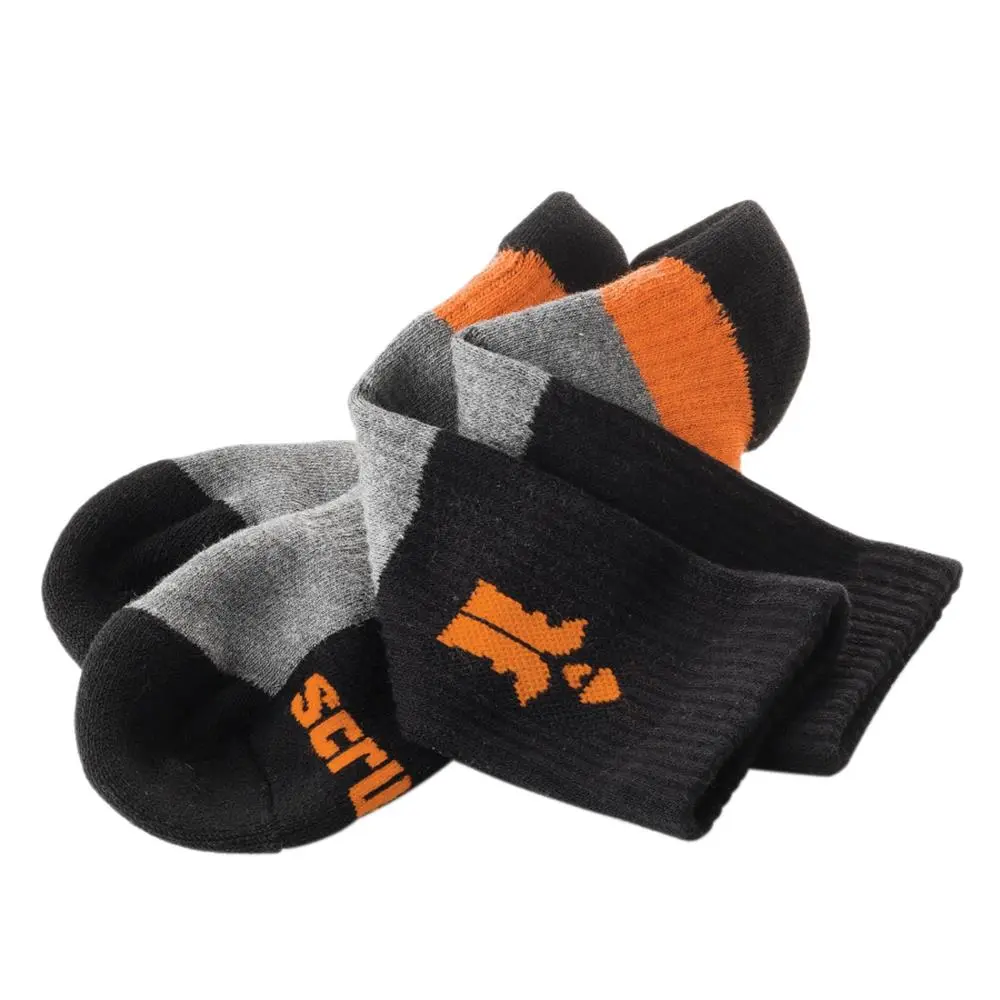 Scruffs Trade Socks Black 3 Pack - Choose Size - Image 3