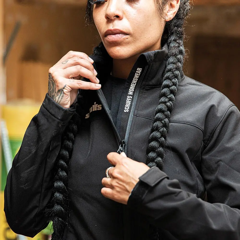 Scruffs Women's Trade Softshell Jacket Black - Choose Size - Image 10