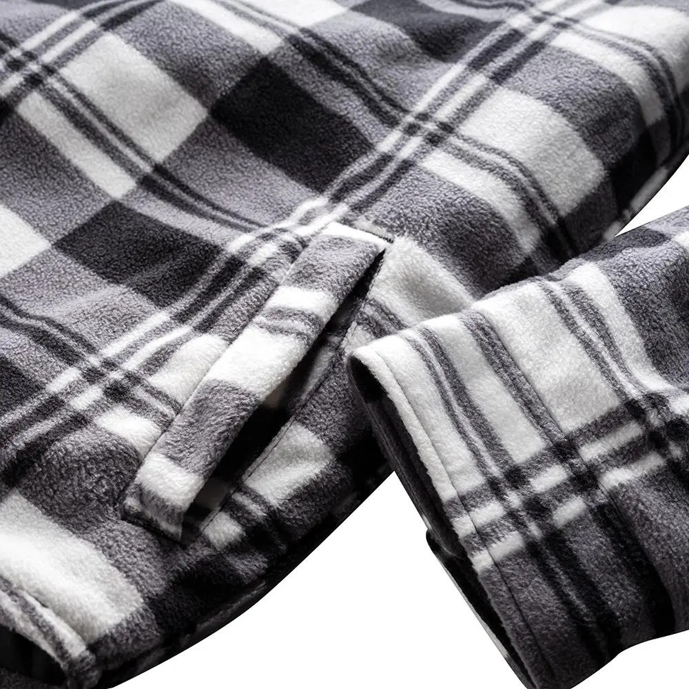 Scruffs Worker Padded Checked Shirt Black / White - Choose Size - Image 6