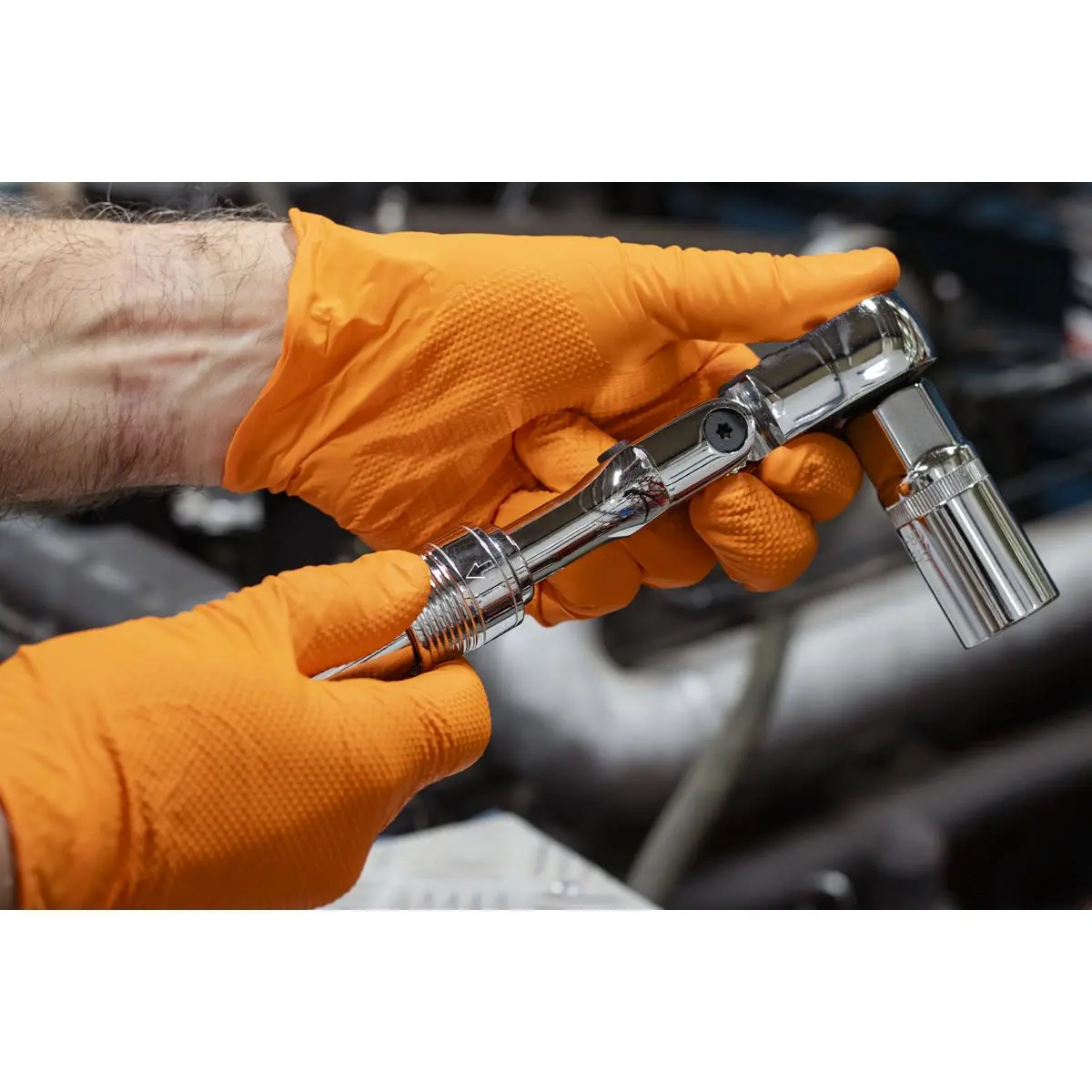 Sealey 1/2" Flexi-Head Extendable Ratchet Handle Socket Wrench 72 Tooth - Image 9