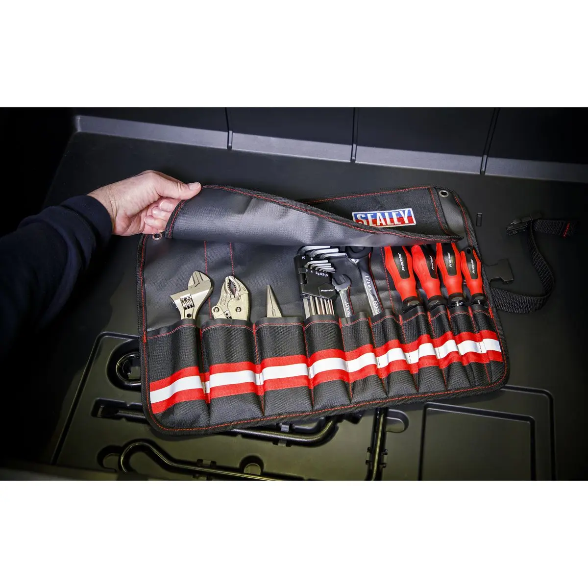 Sealey Tool Roll 10-Pocket - Image 6