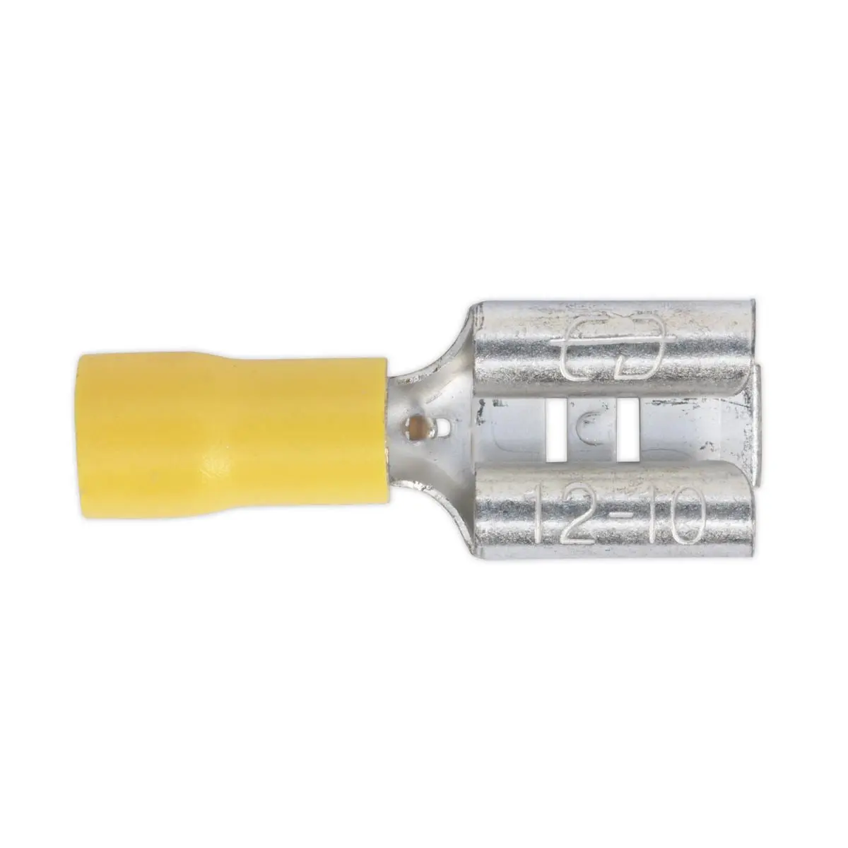 Sealey 100 Pack 9.5mm Yellow Push On Female Terminal