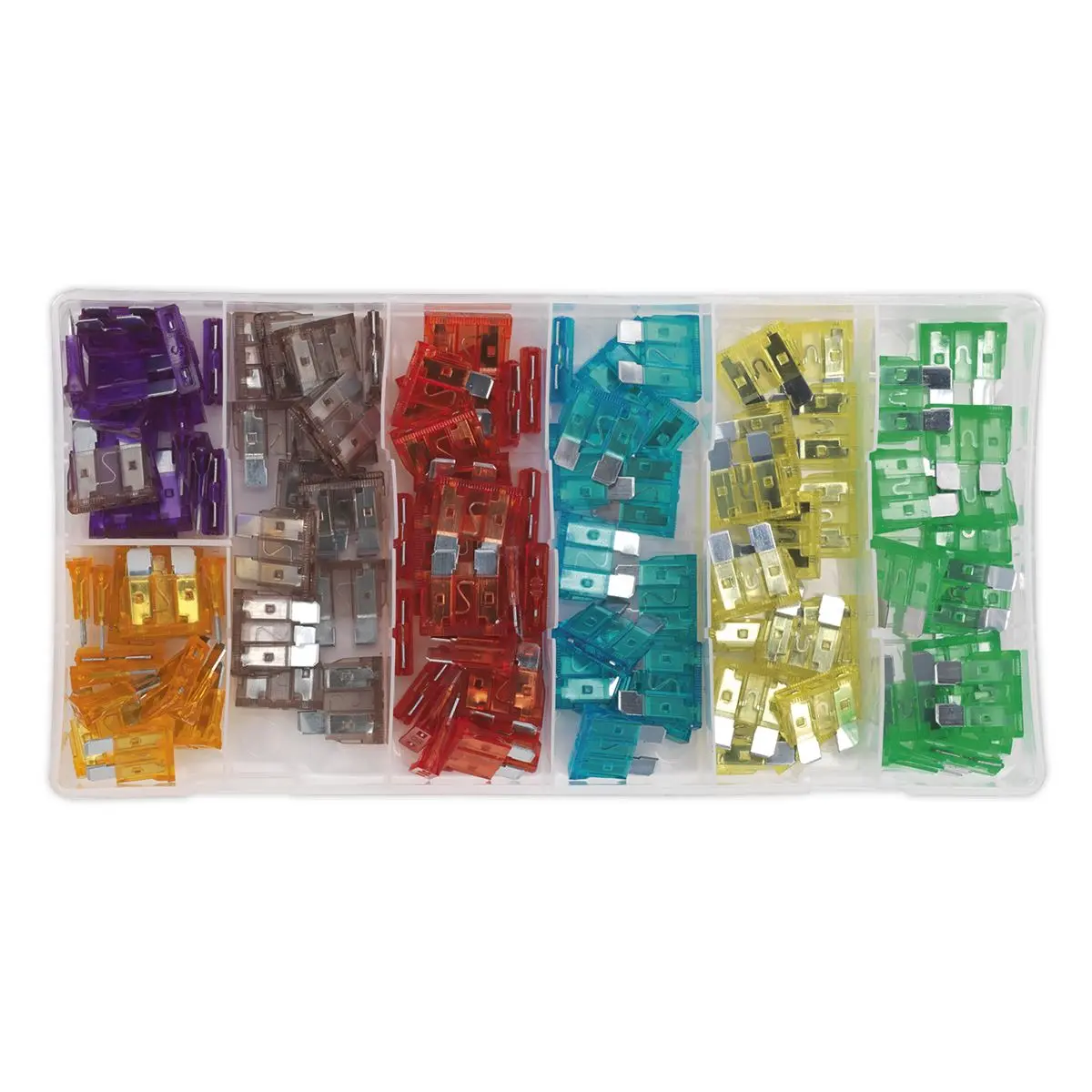 Sealey 120 Piece Automotive Fuse Assortment Blade Car Motorbike Van 3-30 Amp - Image 2